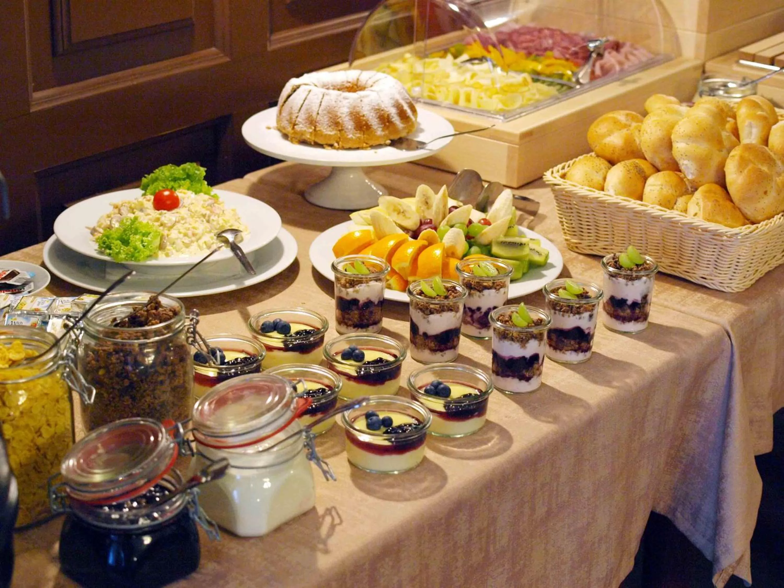 Continental breakfast in Pivovar Hotel Na Rychtě