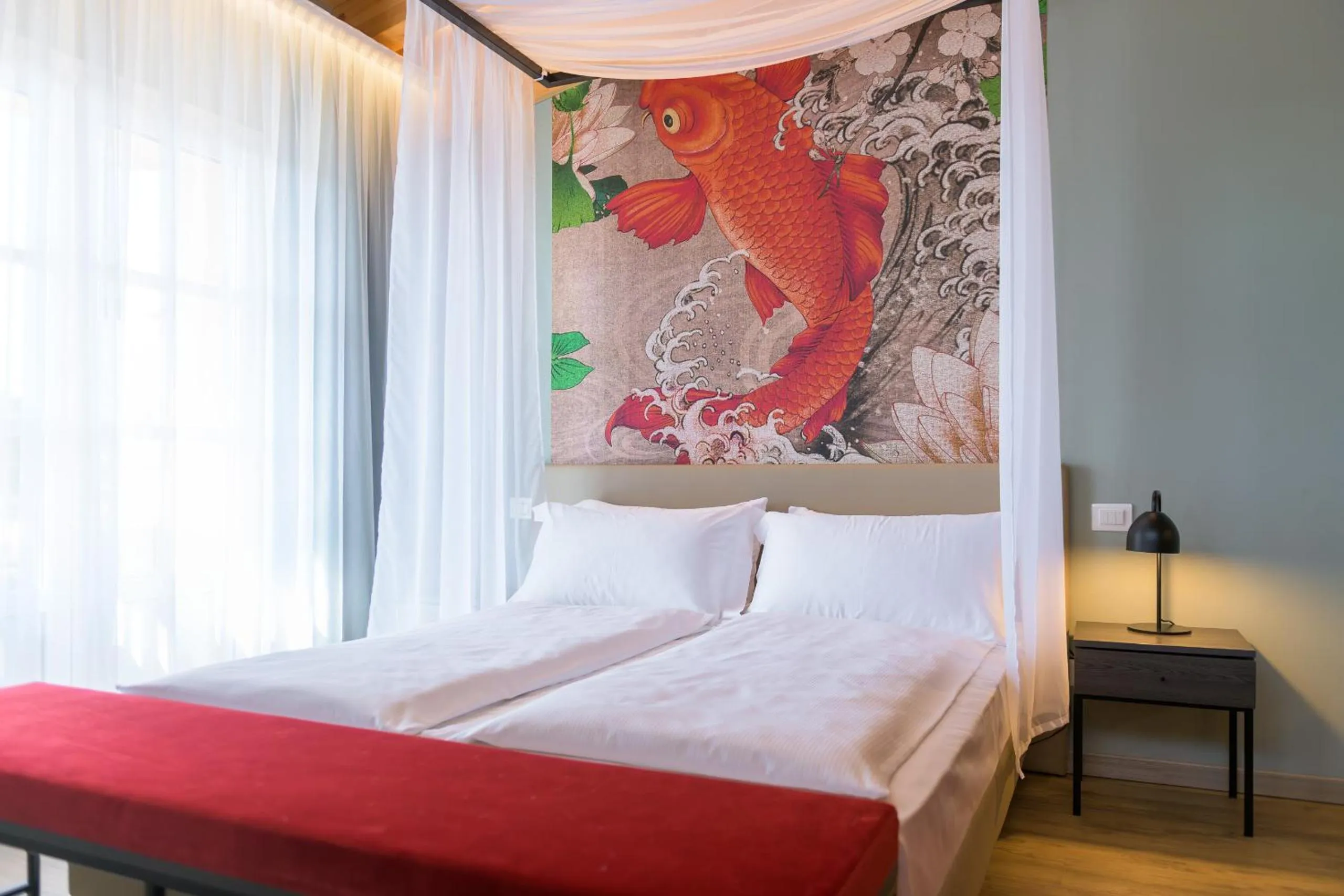 Bed in Regina del Garda Suite