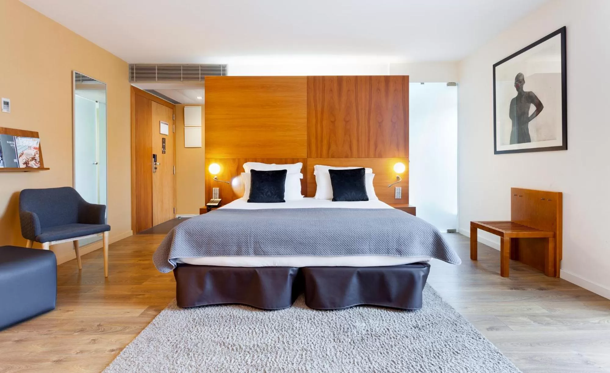 Bed in Hotel Condes de Barcelona