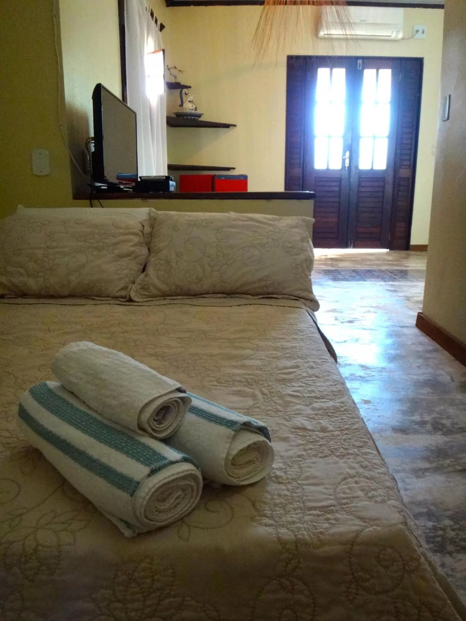 Bed in Pousada do Sonho