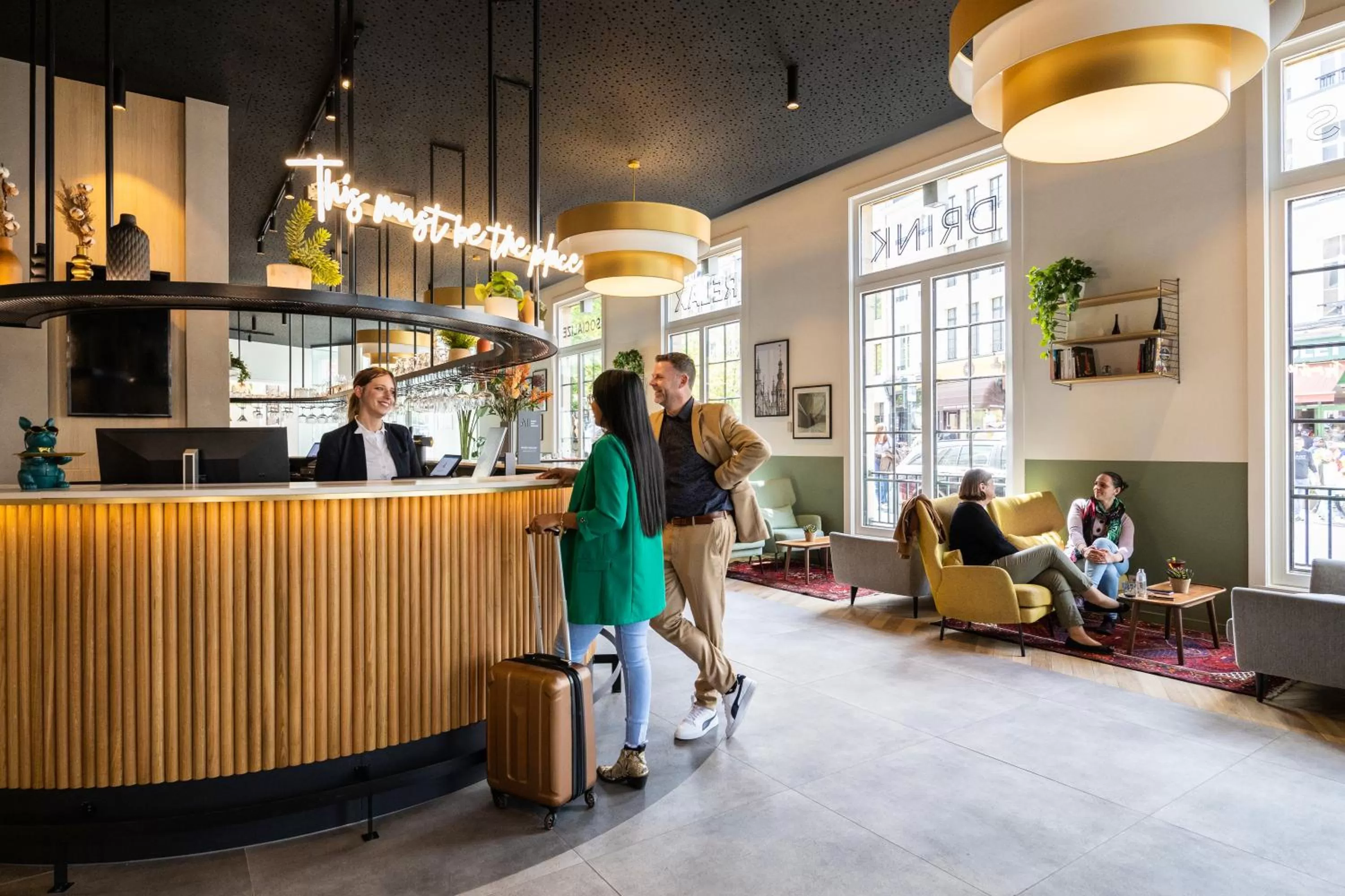 Lobby or reception in Hotel Novotel Brussels Off Grand Place