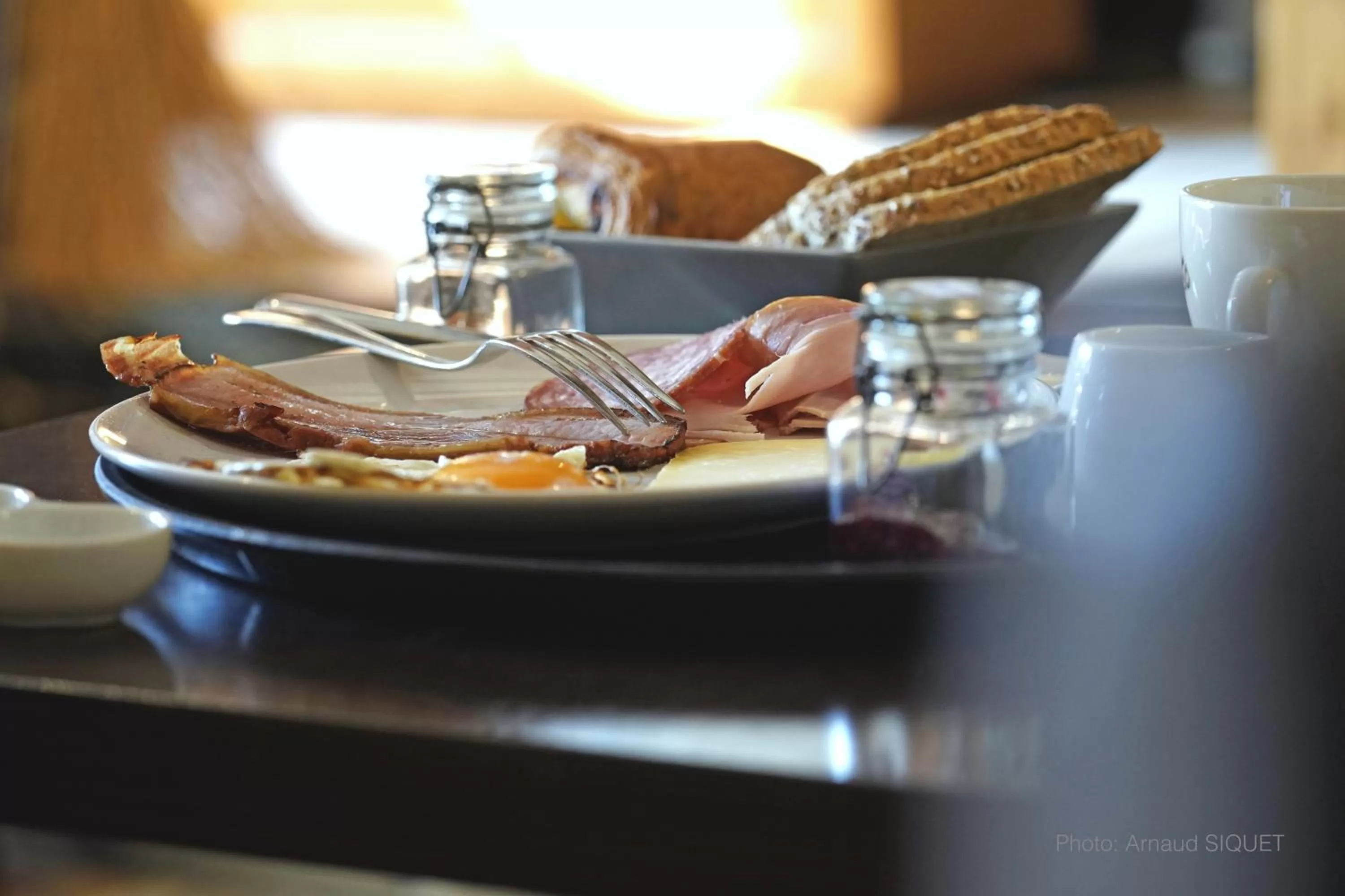 Food close-up in ferme st martin