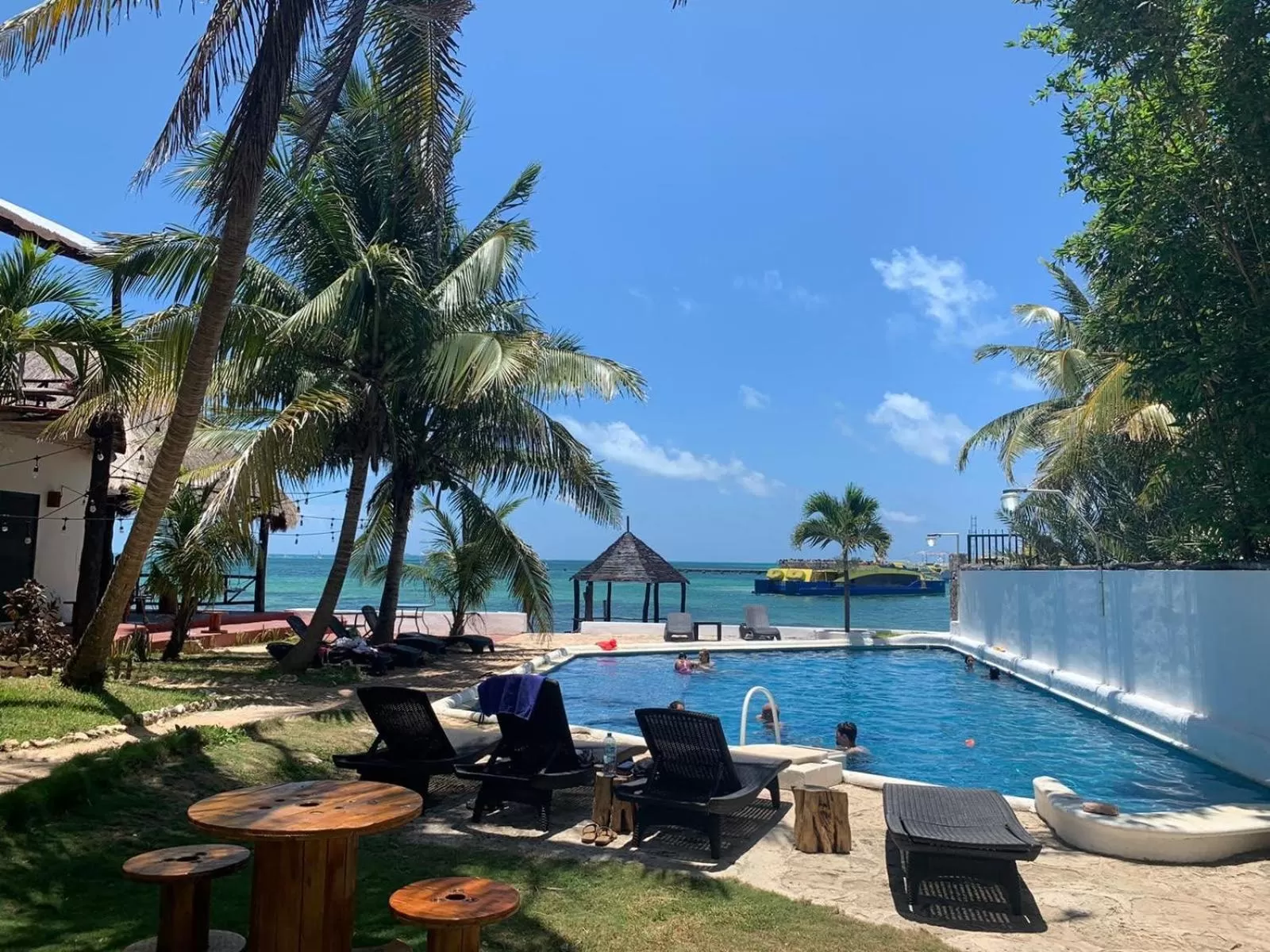 Pool view in Casa CARIBE Cancun