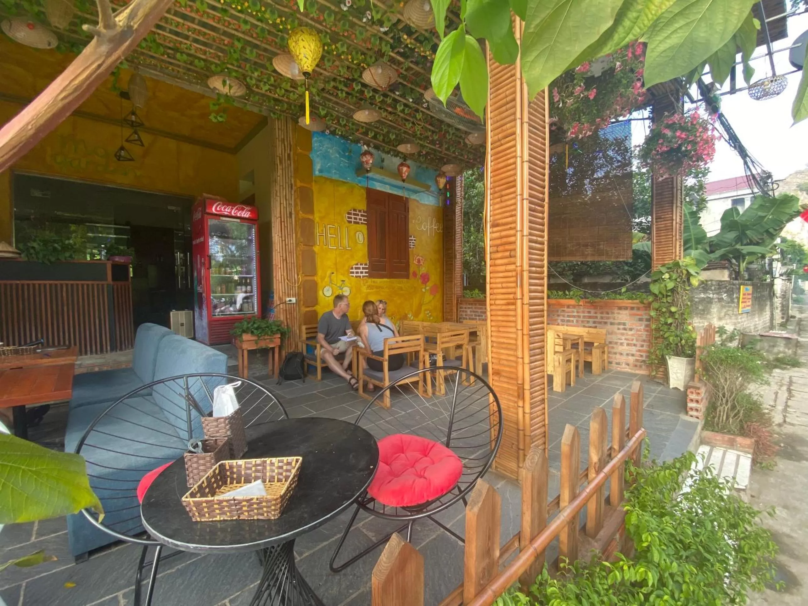 Seating area in Trang An Moon Garden Homestay