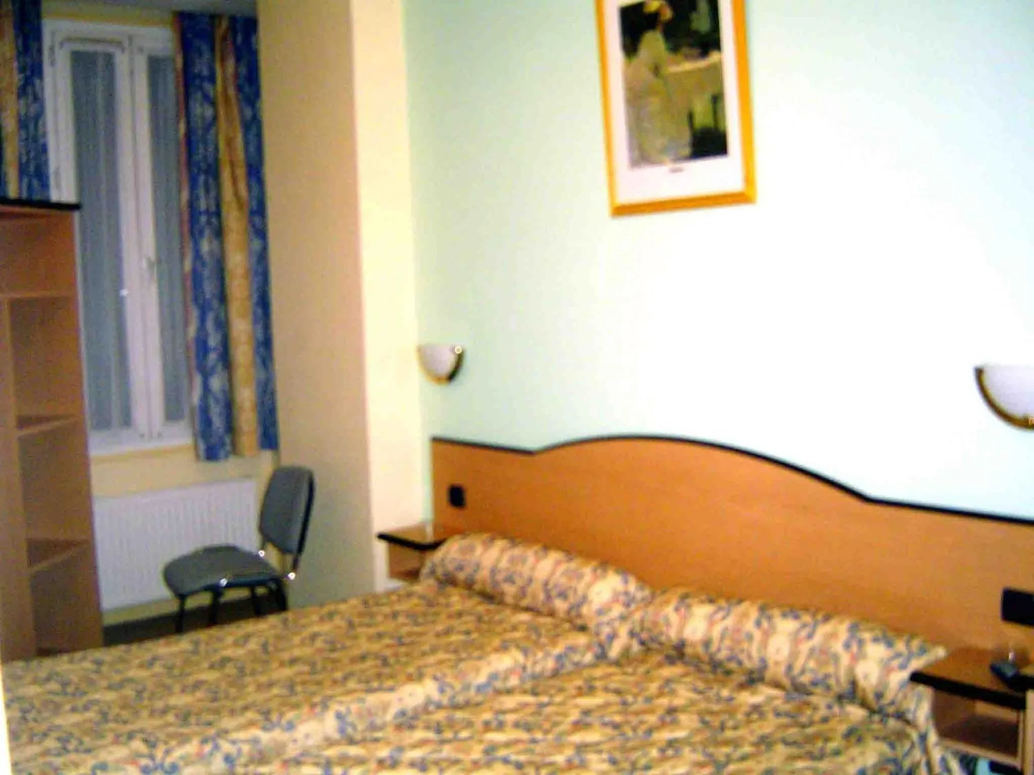 Bed in Hotel Ferney République