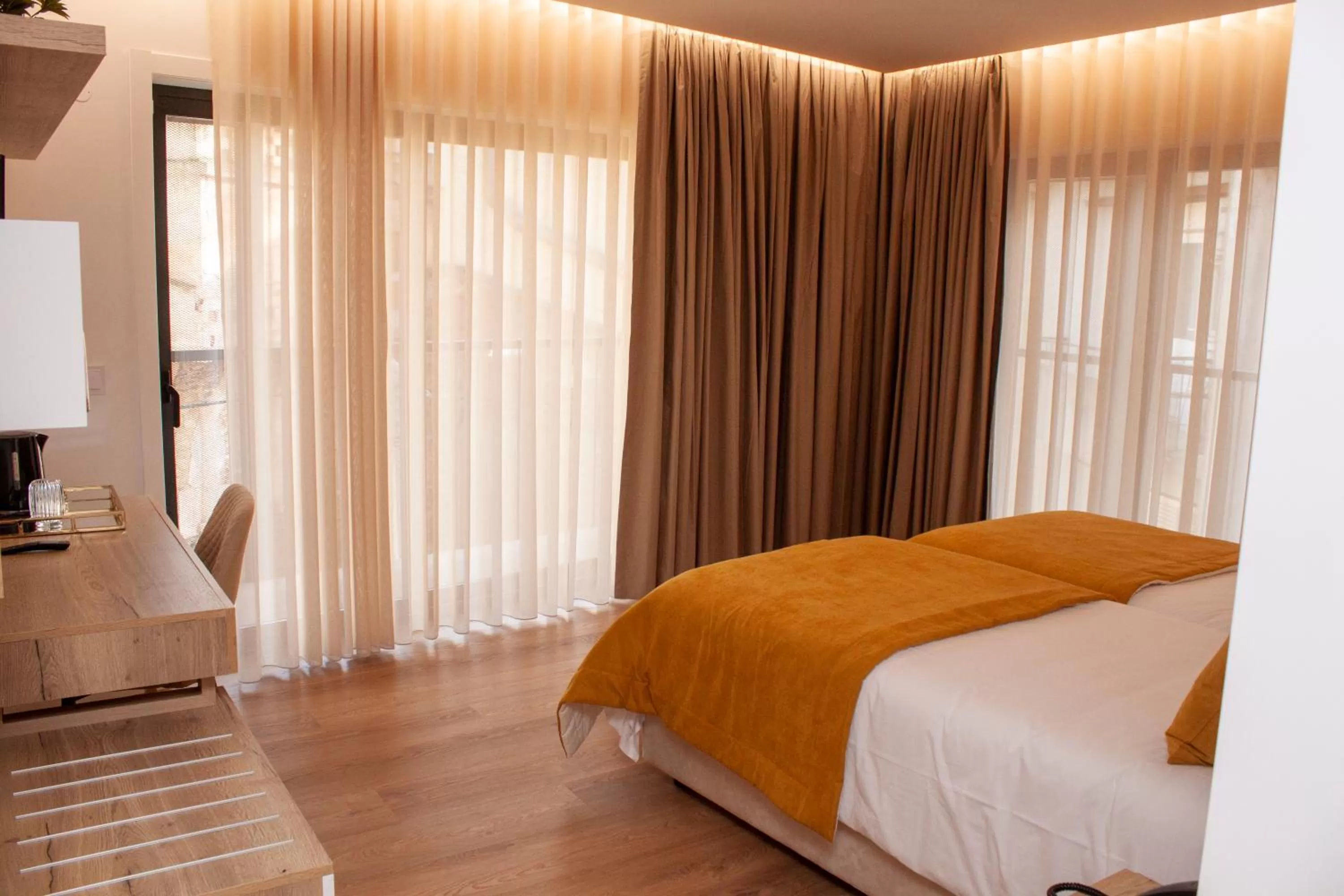 Bed in Coração do Tua Hotel