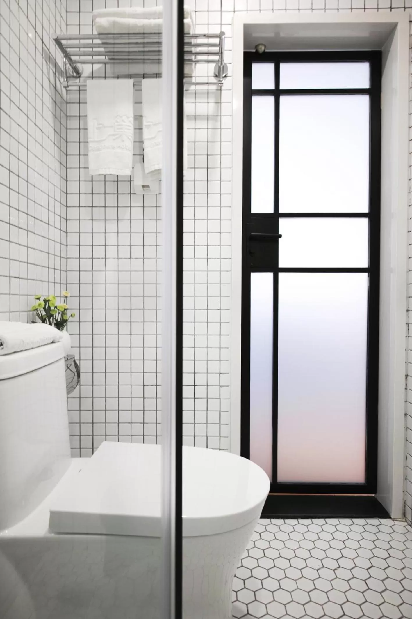 Decorative detail, Bathroom in Beijing Shangchao Hotel