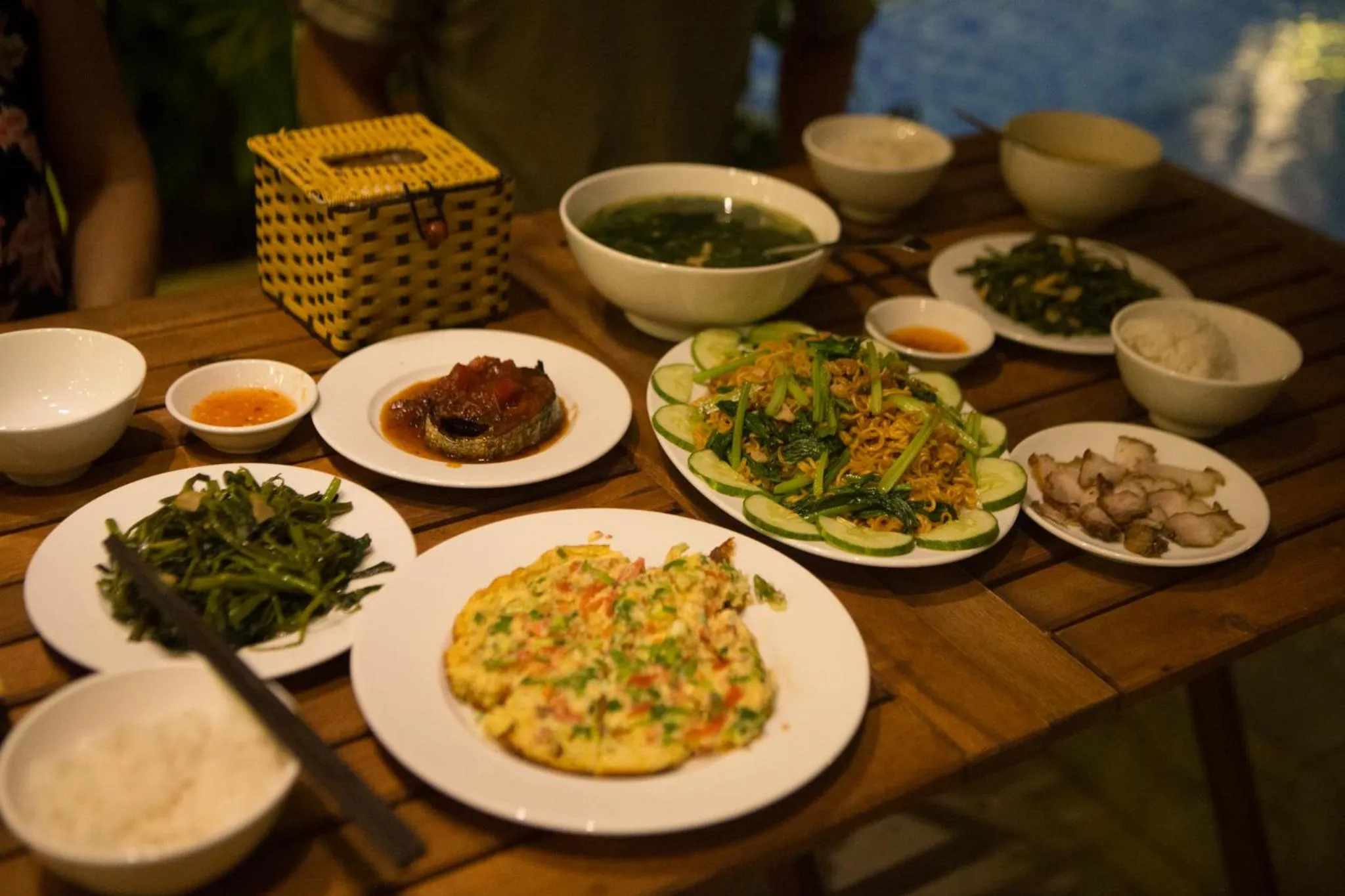 Lunch in Riverside Hamlet Homestay & Villa