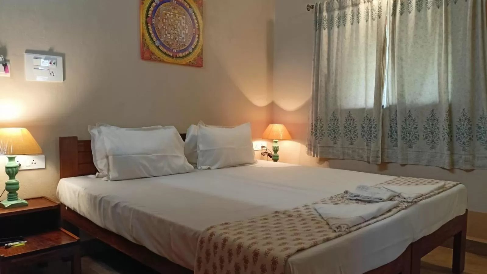 Bed in OmBodhi Retreat