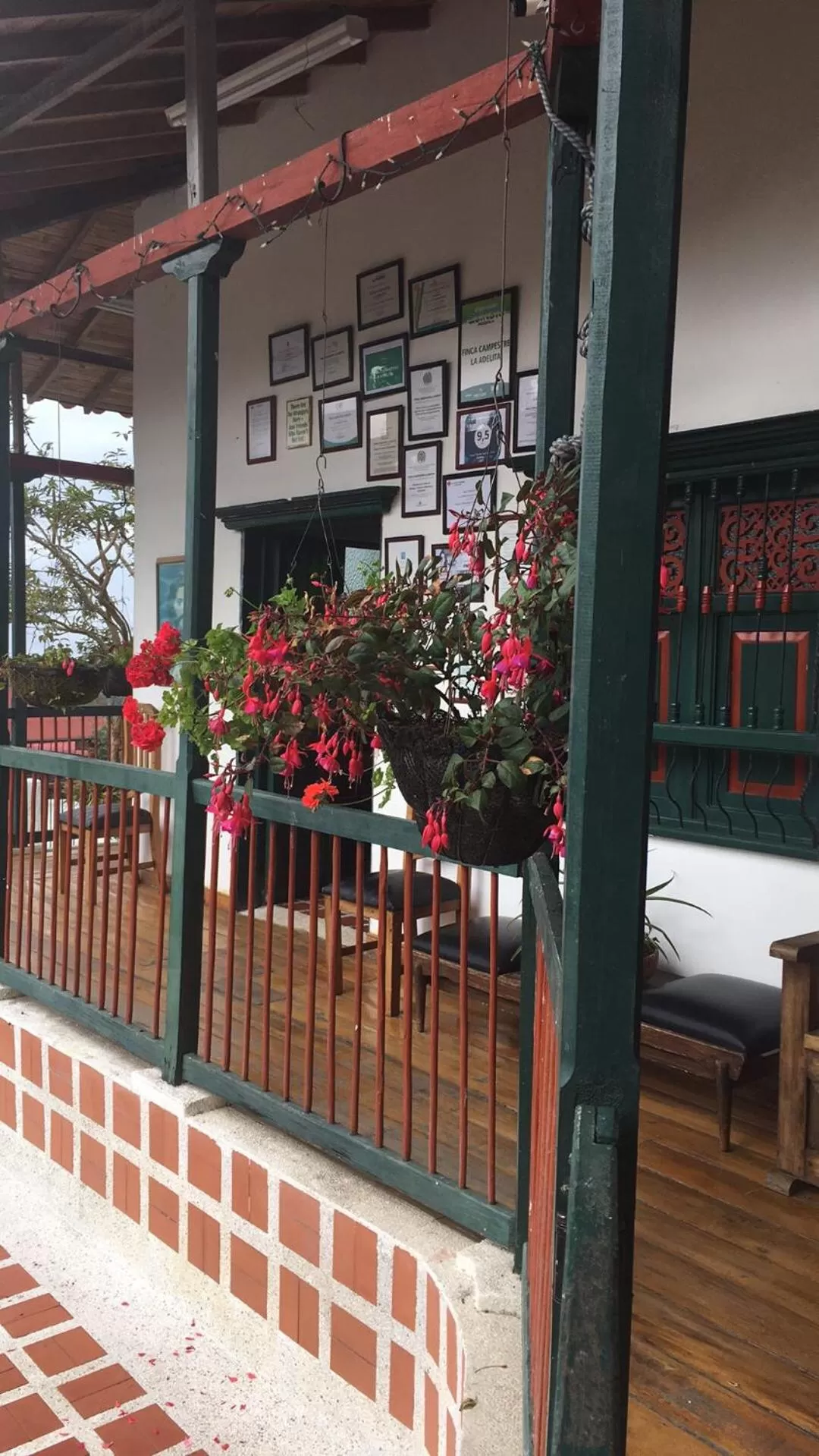 Balcony/Terrace in Finca Campestre La Adelita B&B