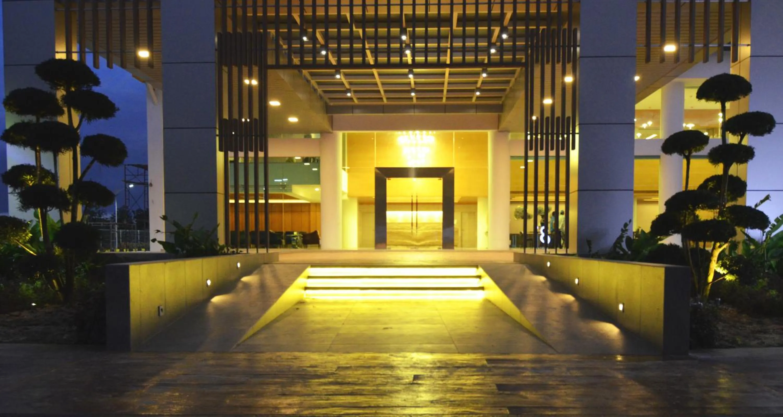 Facade/entrance in V8 Hotel Johor Bahru