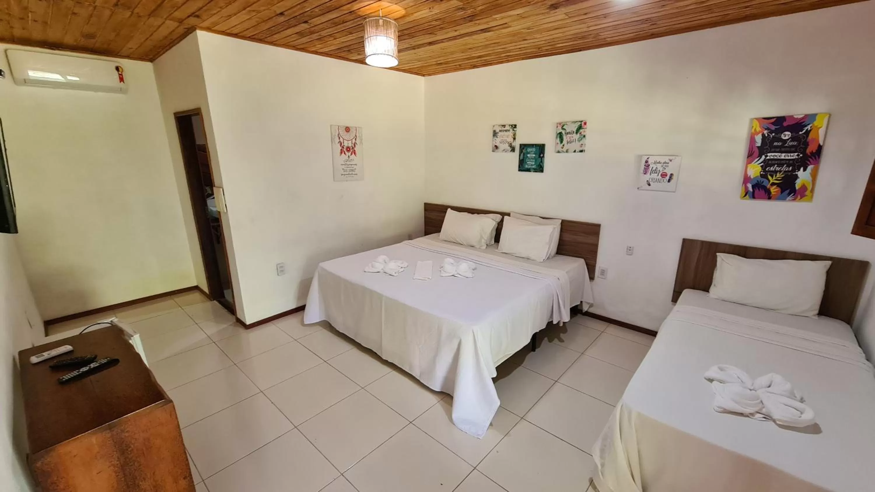 Bed in Pousada e Restaurante Encanto das Águas