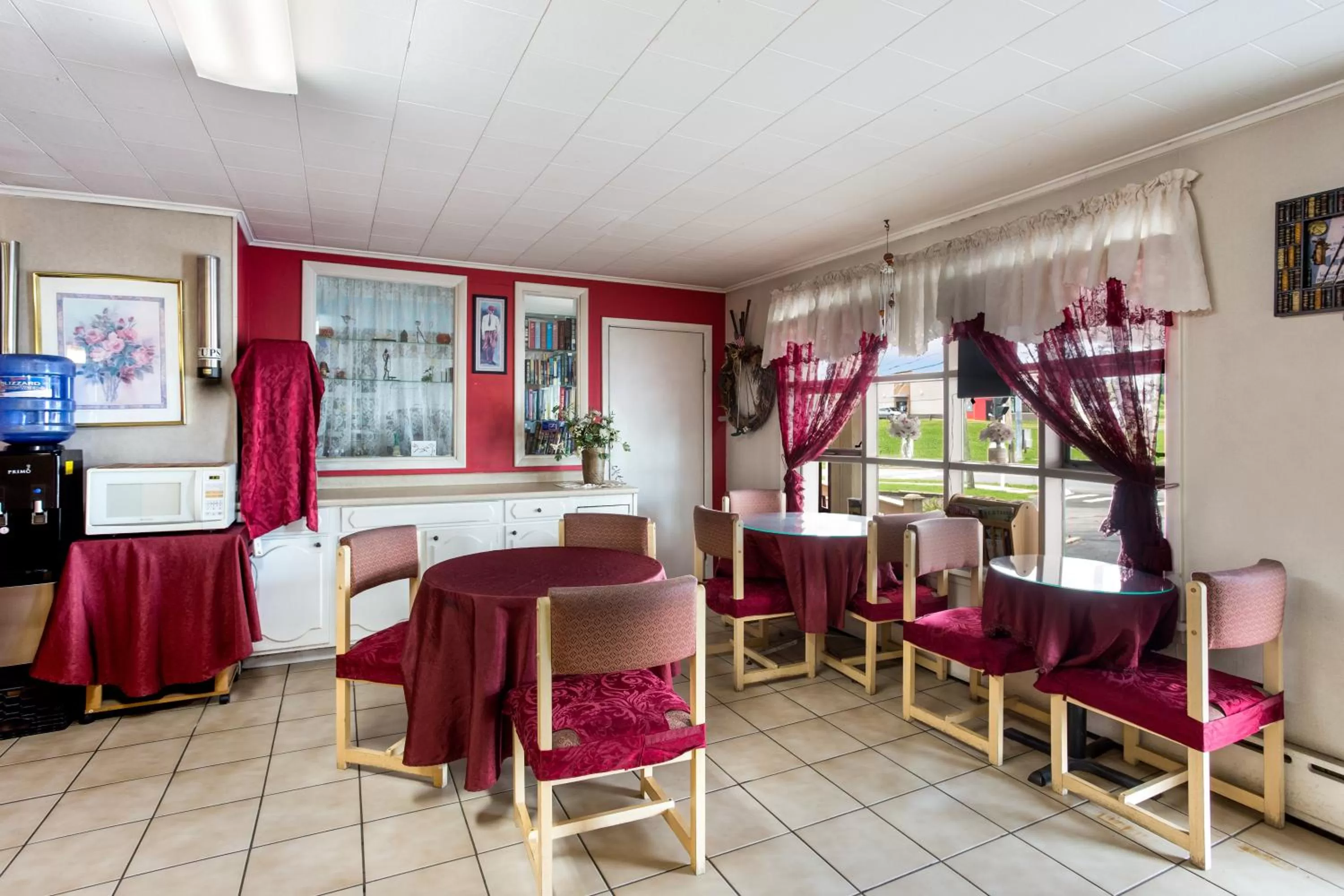 Seating area in Malone Inn