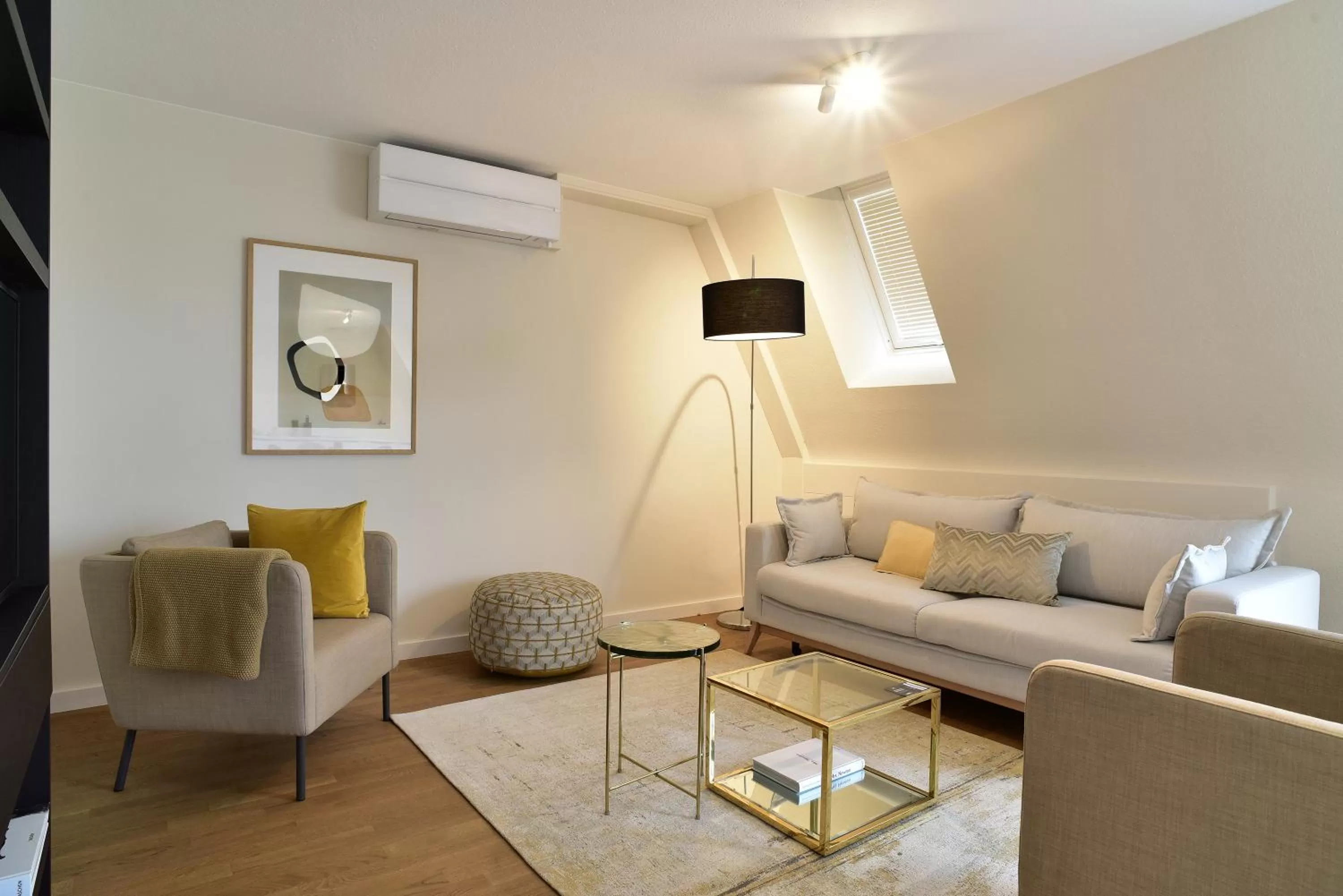 Living room in SAXX Apartments Leipzig