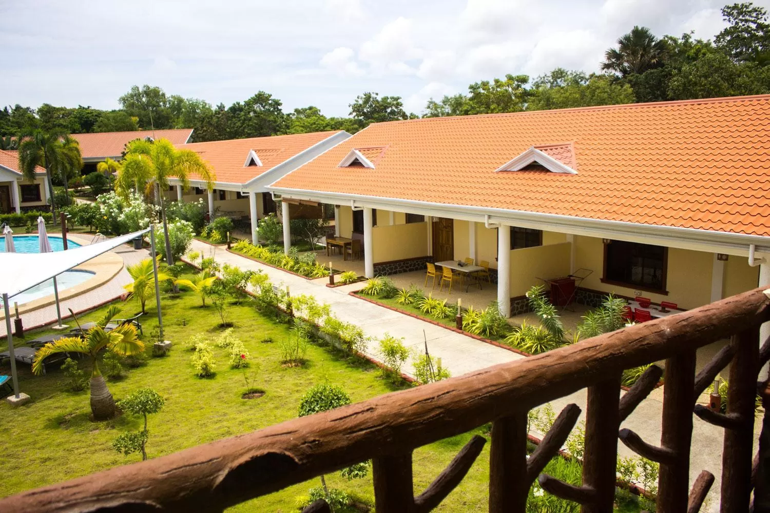 Balcony/Terrace, Pool View in Jugalis Hotel and Restaurant