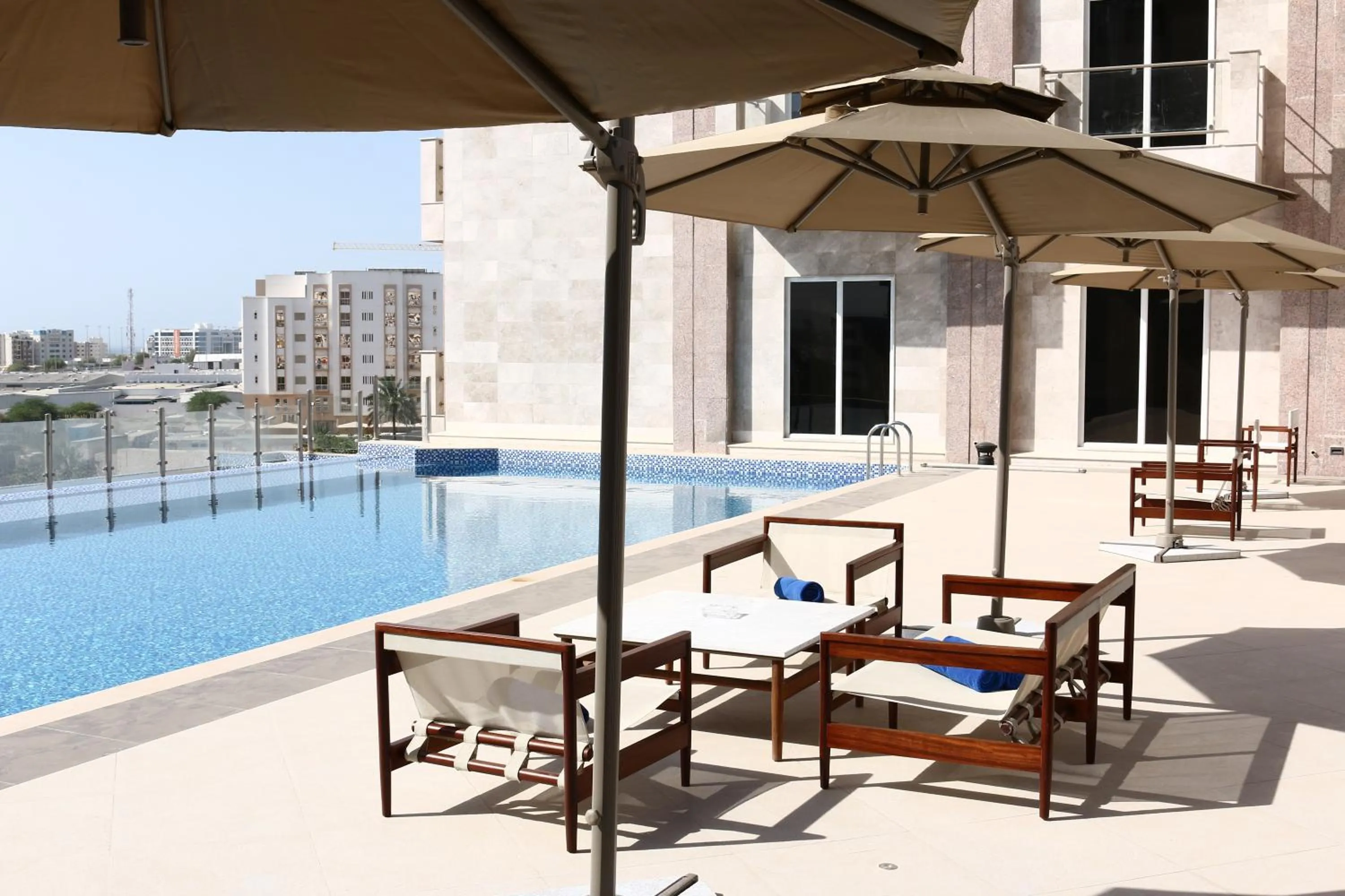 Swimming Pool in Levatio Hotel Muscat