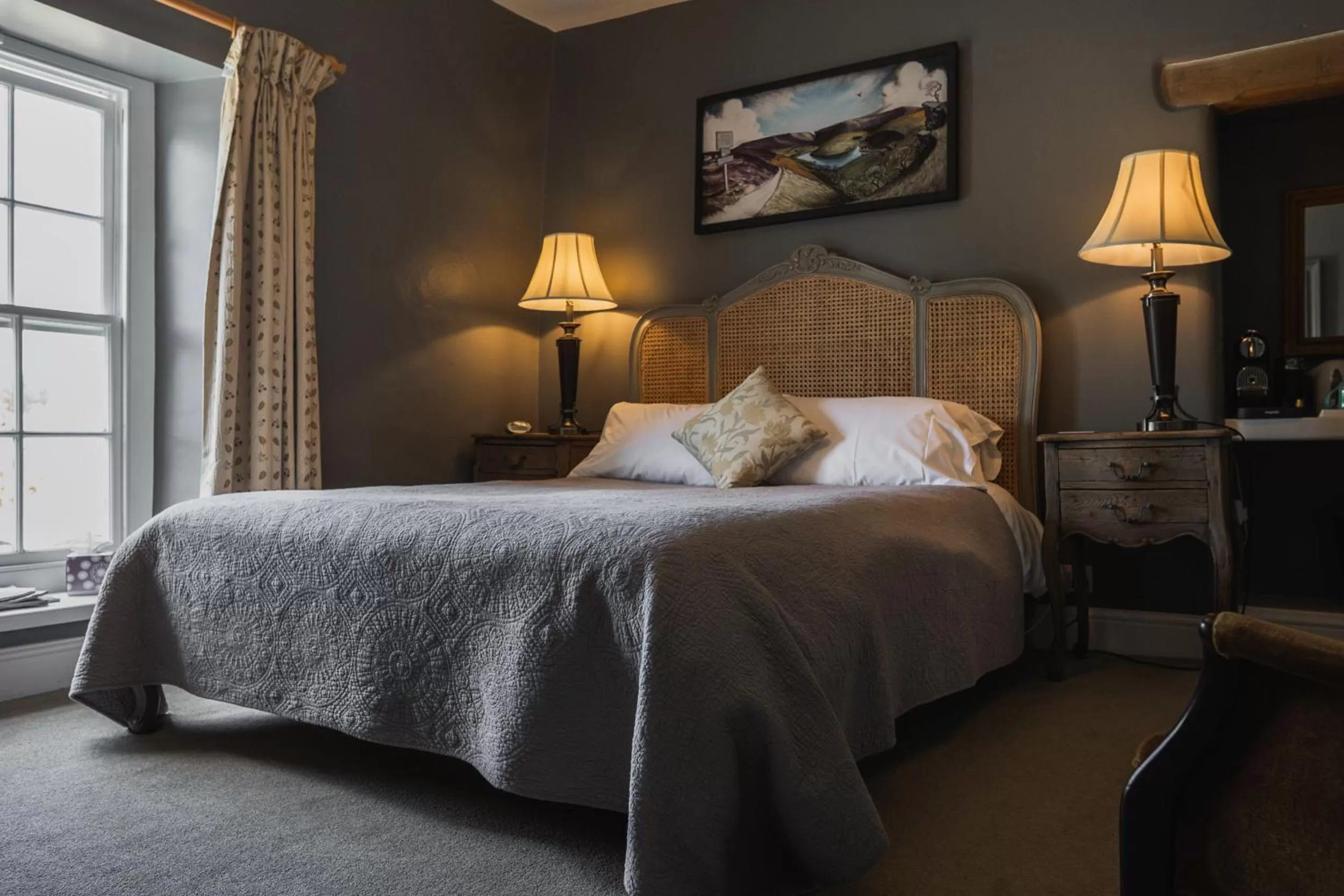 Bed in The Old Hall Inn