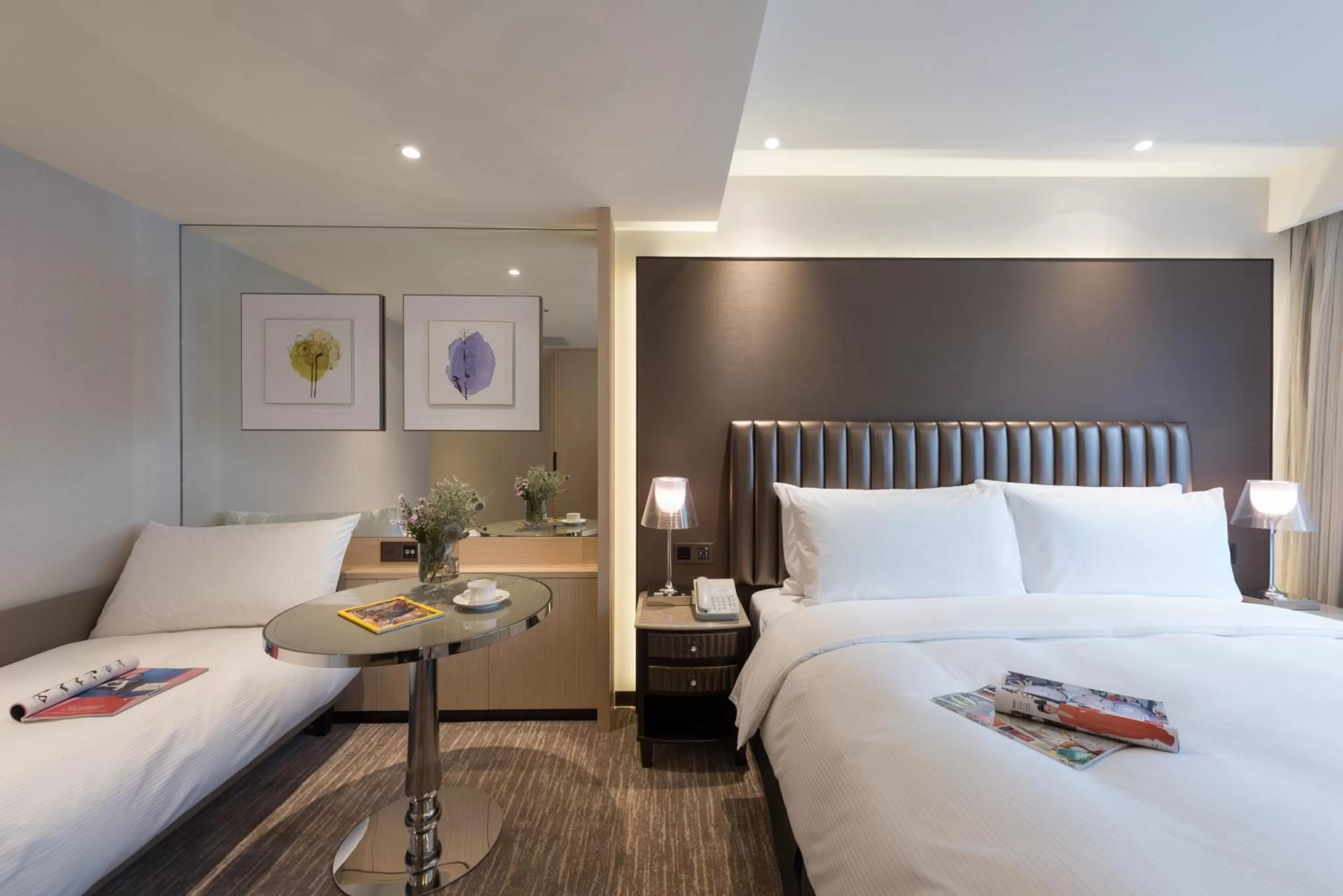 Bed in K Hotel Taipei Chang-An