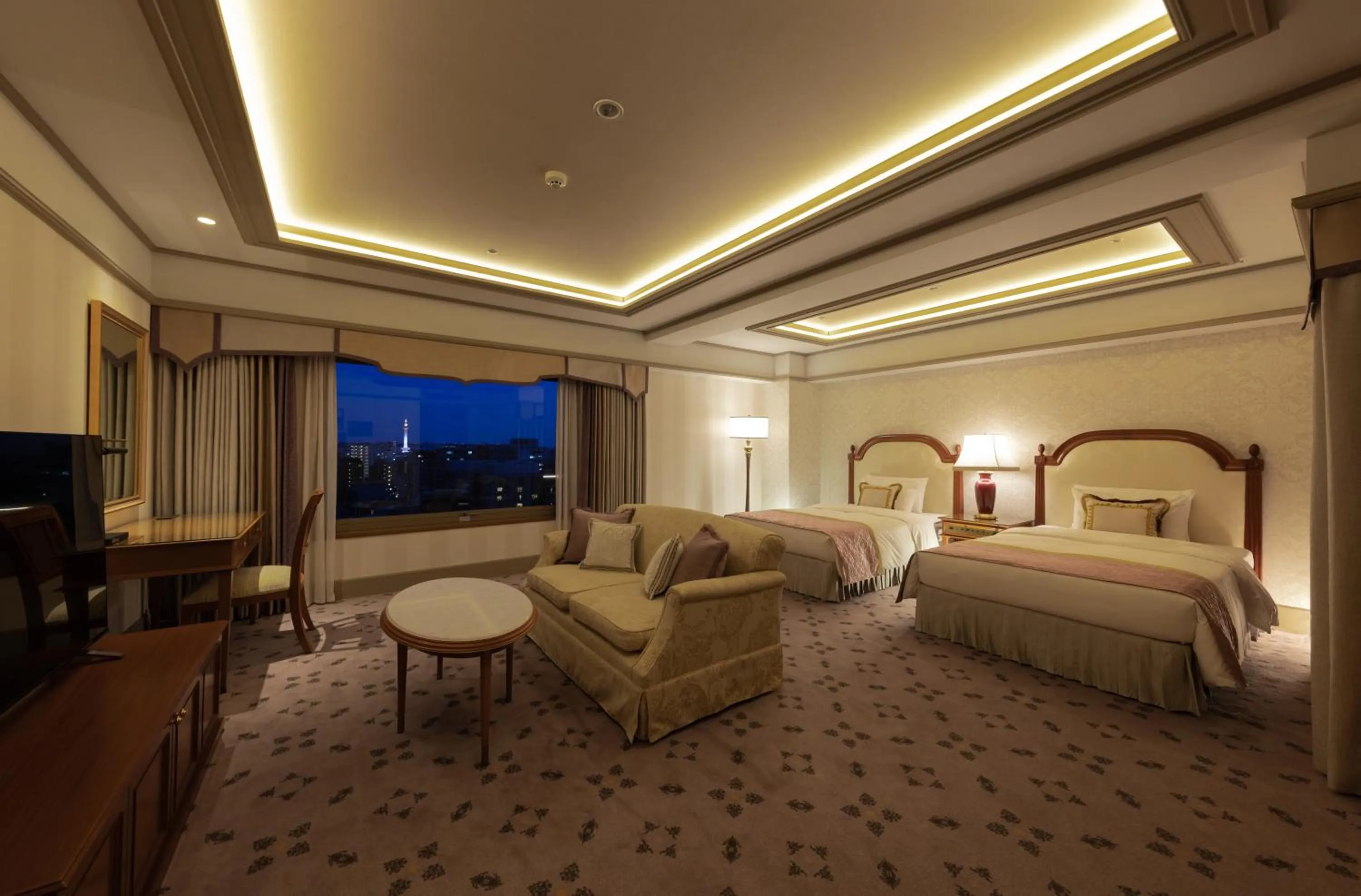 Bed in Hotel Nikko Princess Kyoto