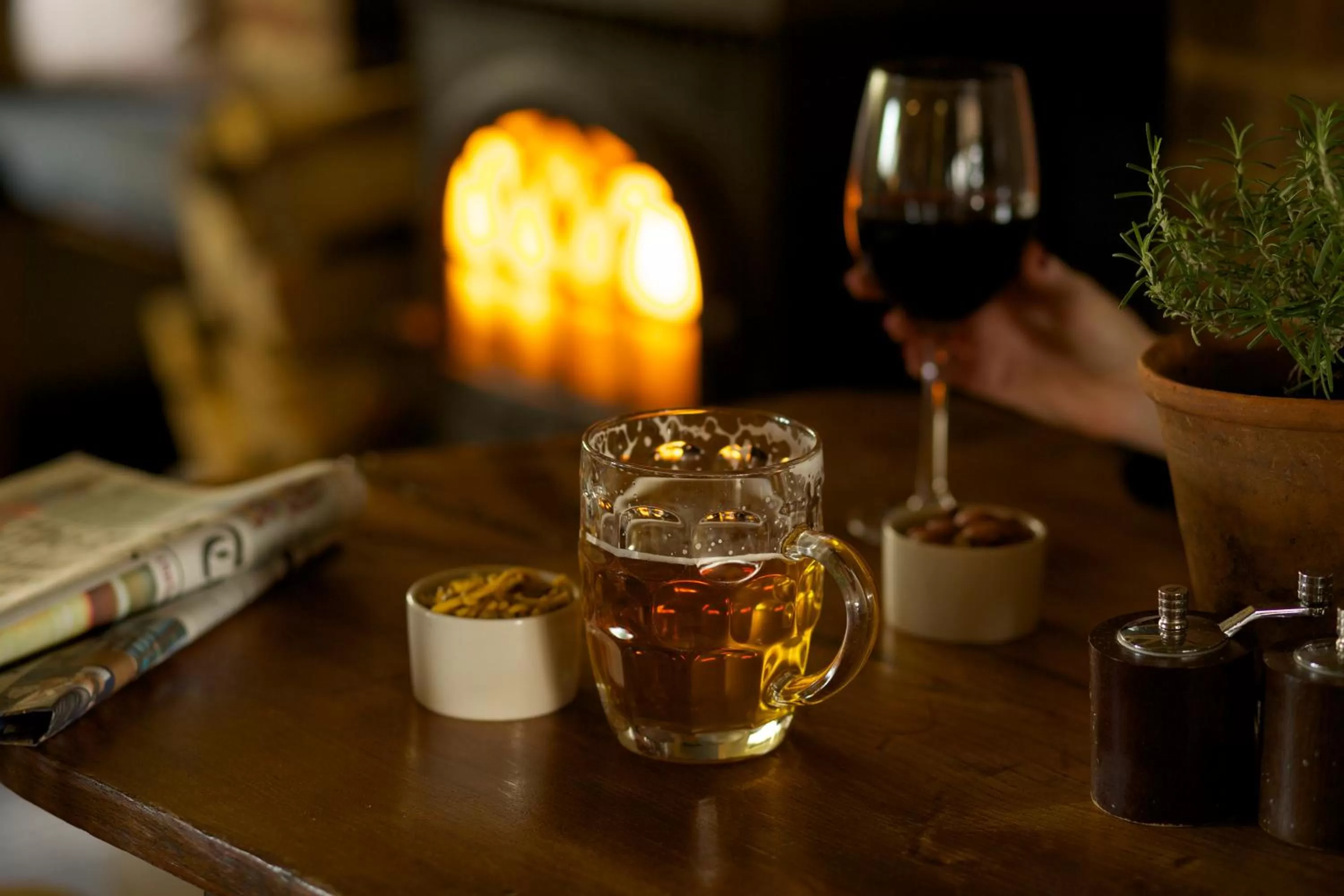 Food and drinks in The Welldiggers Arms