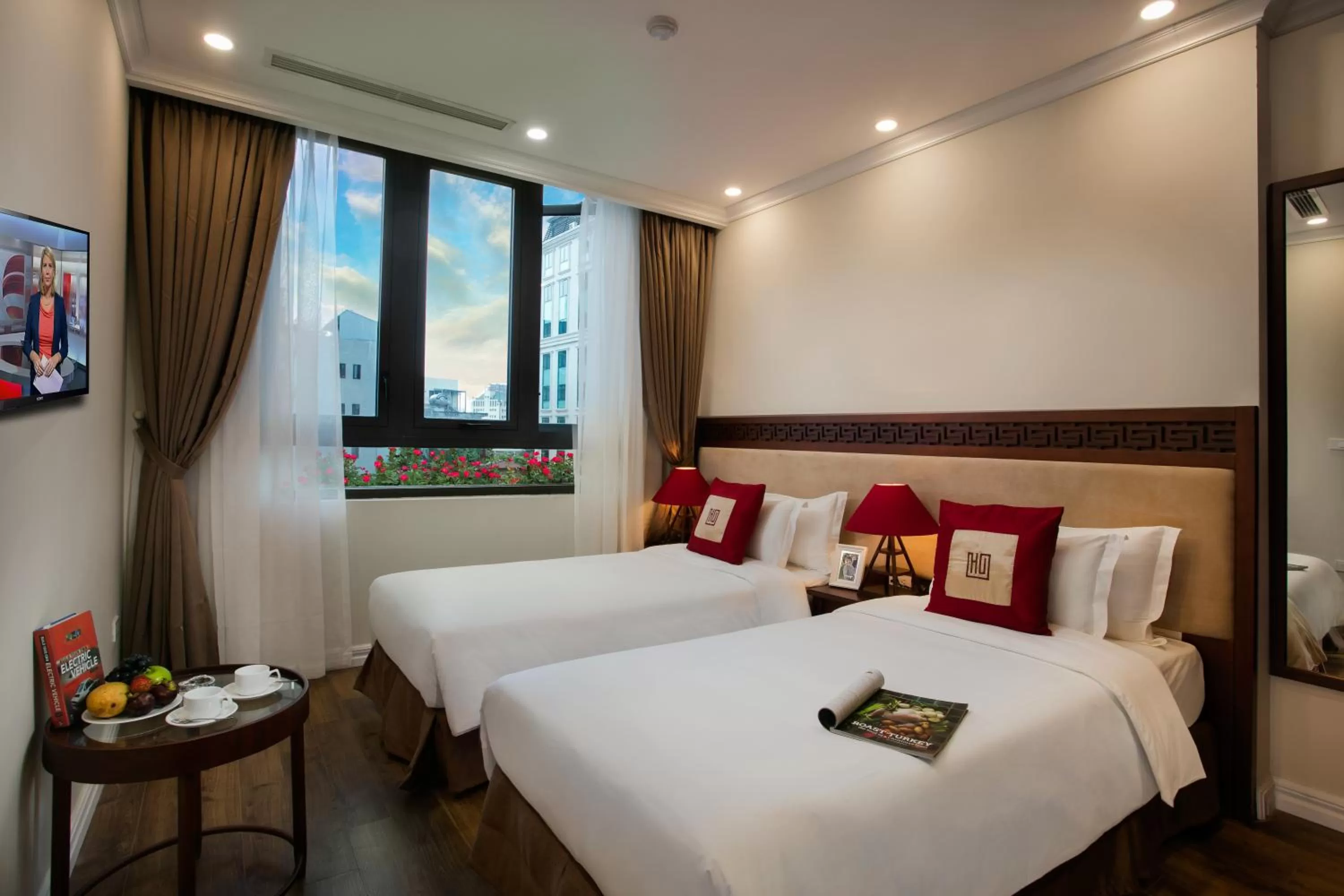 Bed in Au Coeur d'Hanoi Apartment