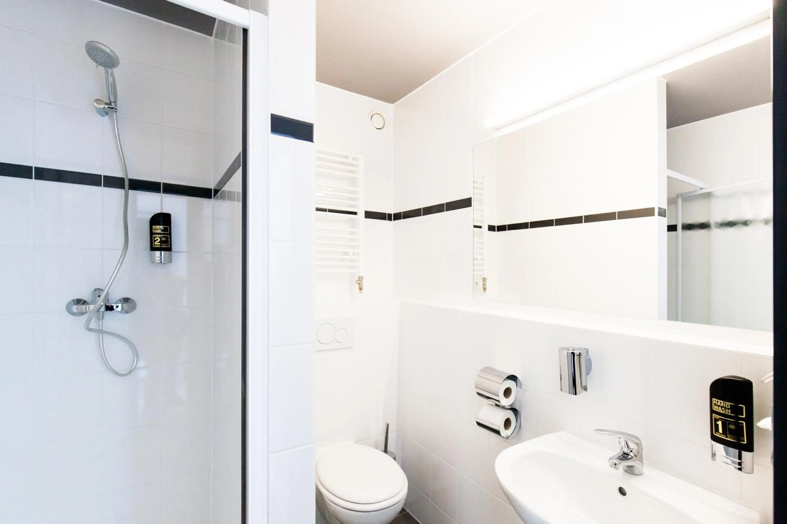 Toilet in a&o Prague Rhea