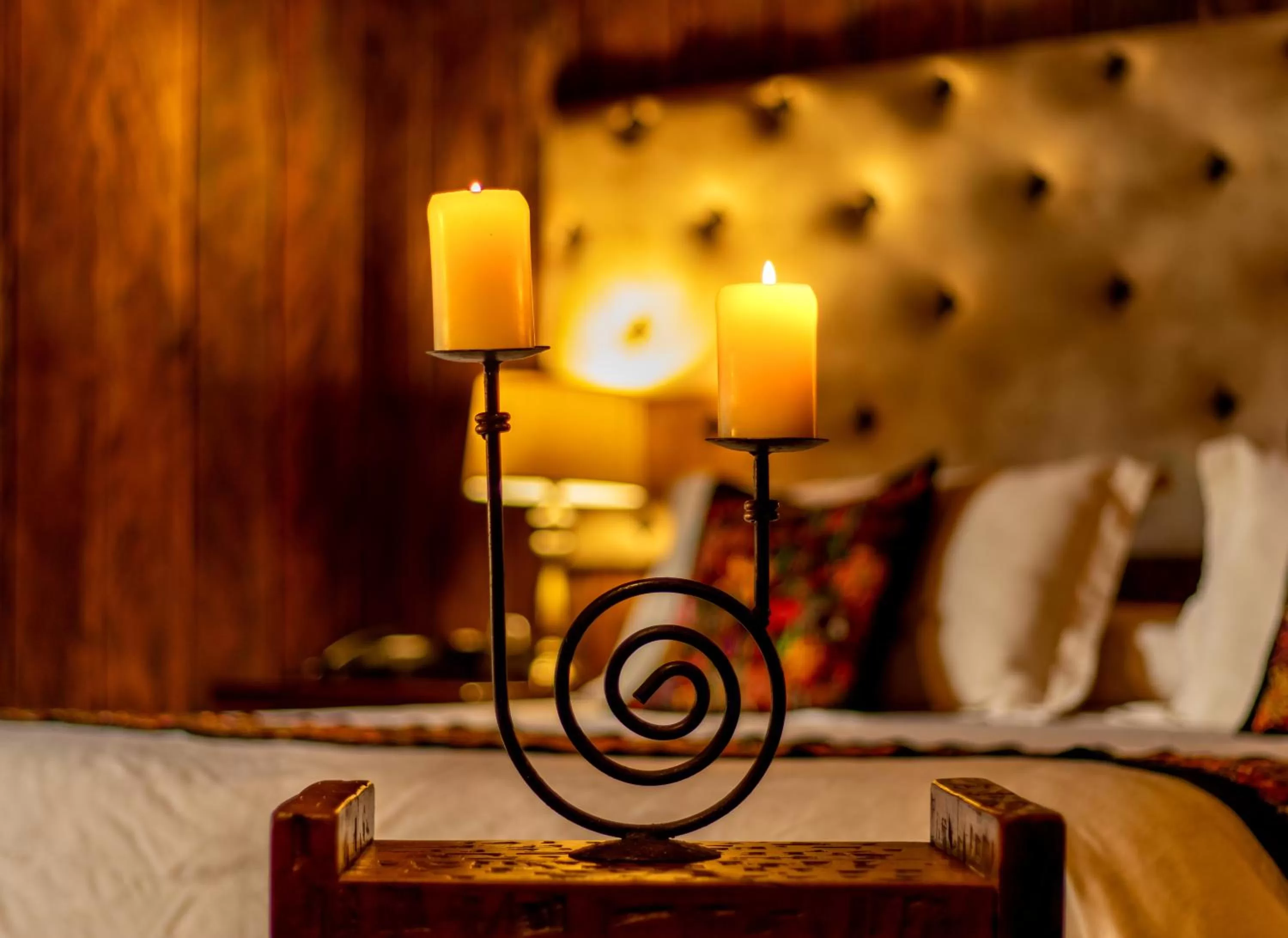 Bed in Hacienda Hostería Dos Chorreras