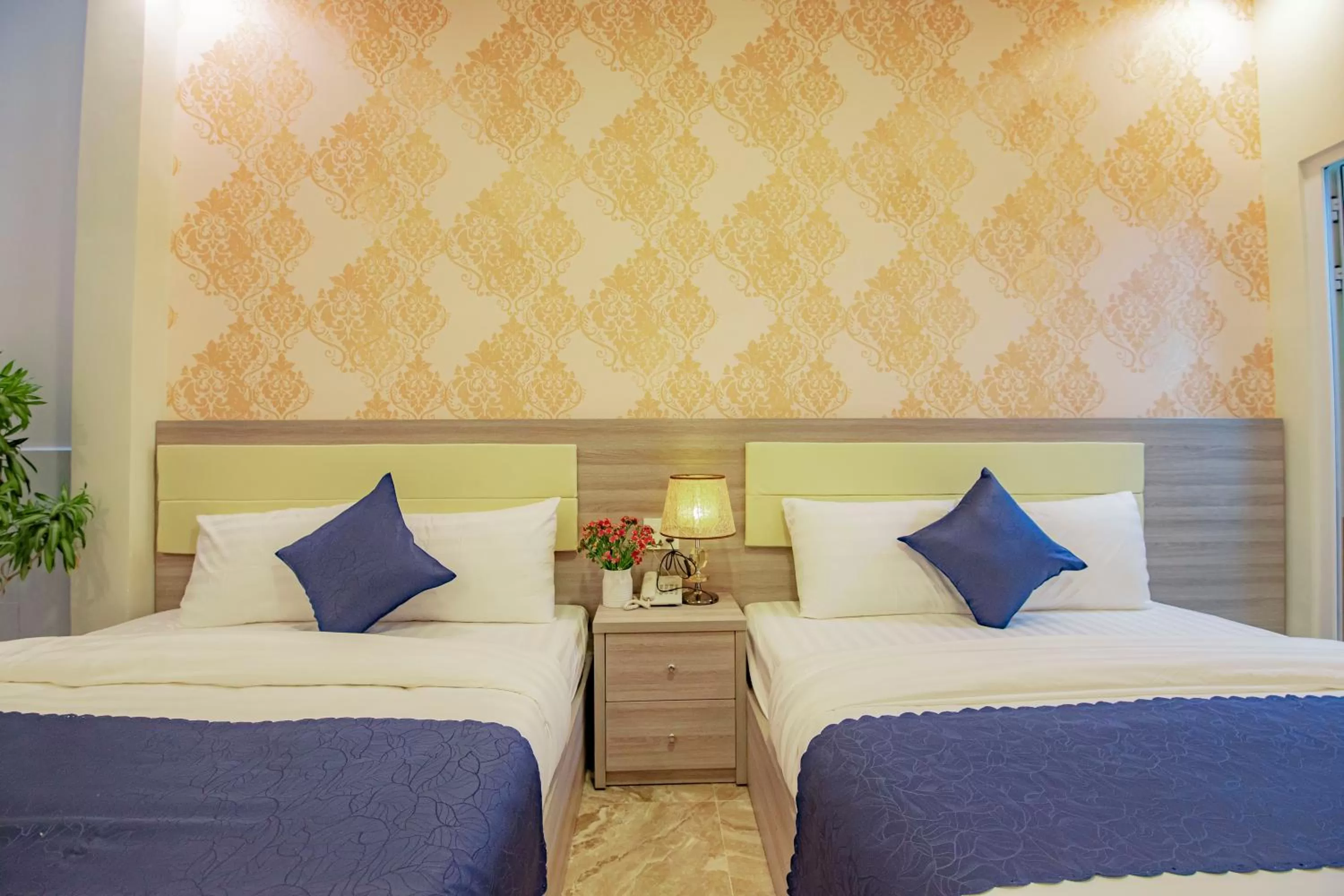 Bed in Khanh Uyen 1 Hotel