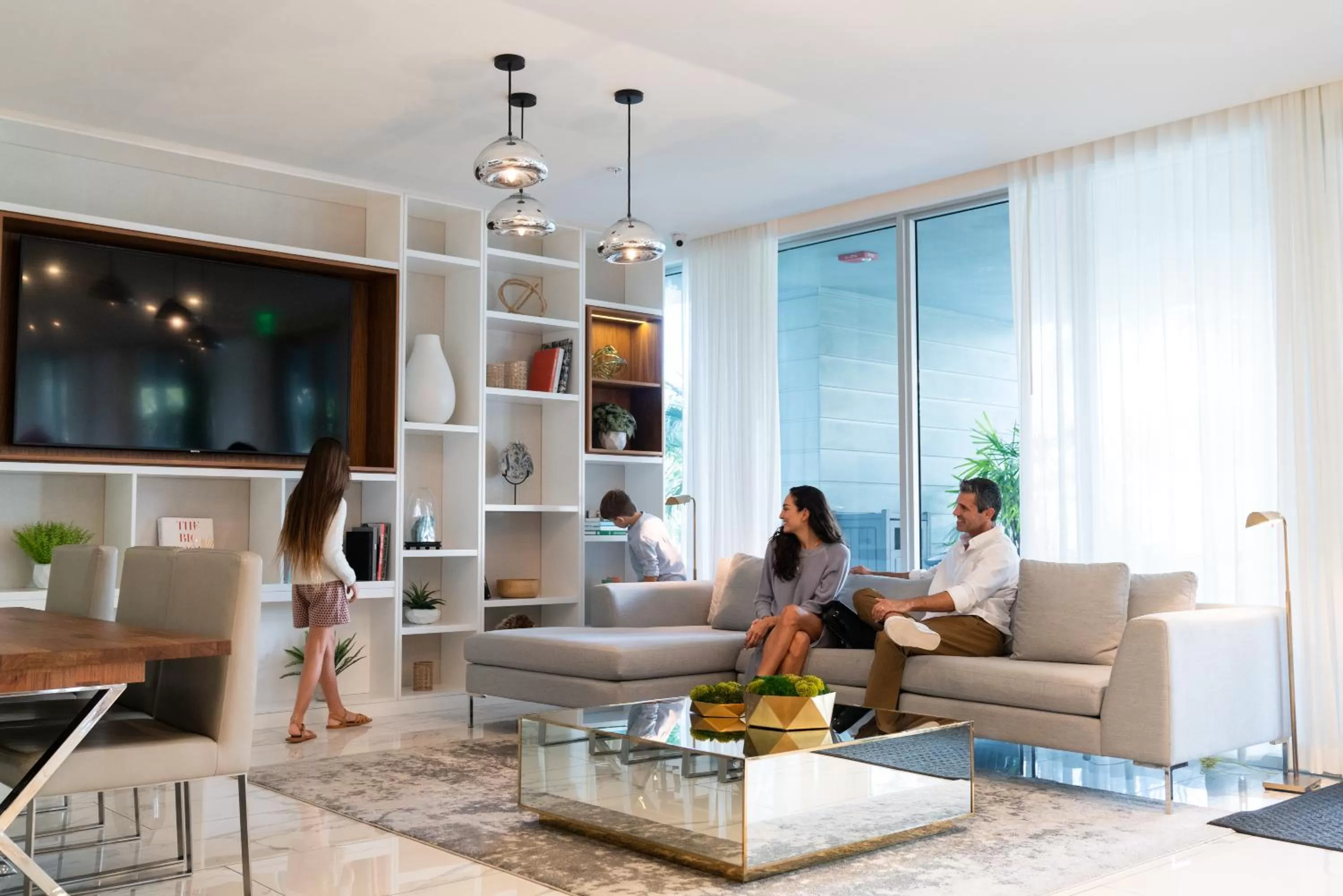Living room in The Altair Bay Harbor Hotel