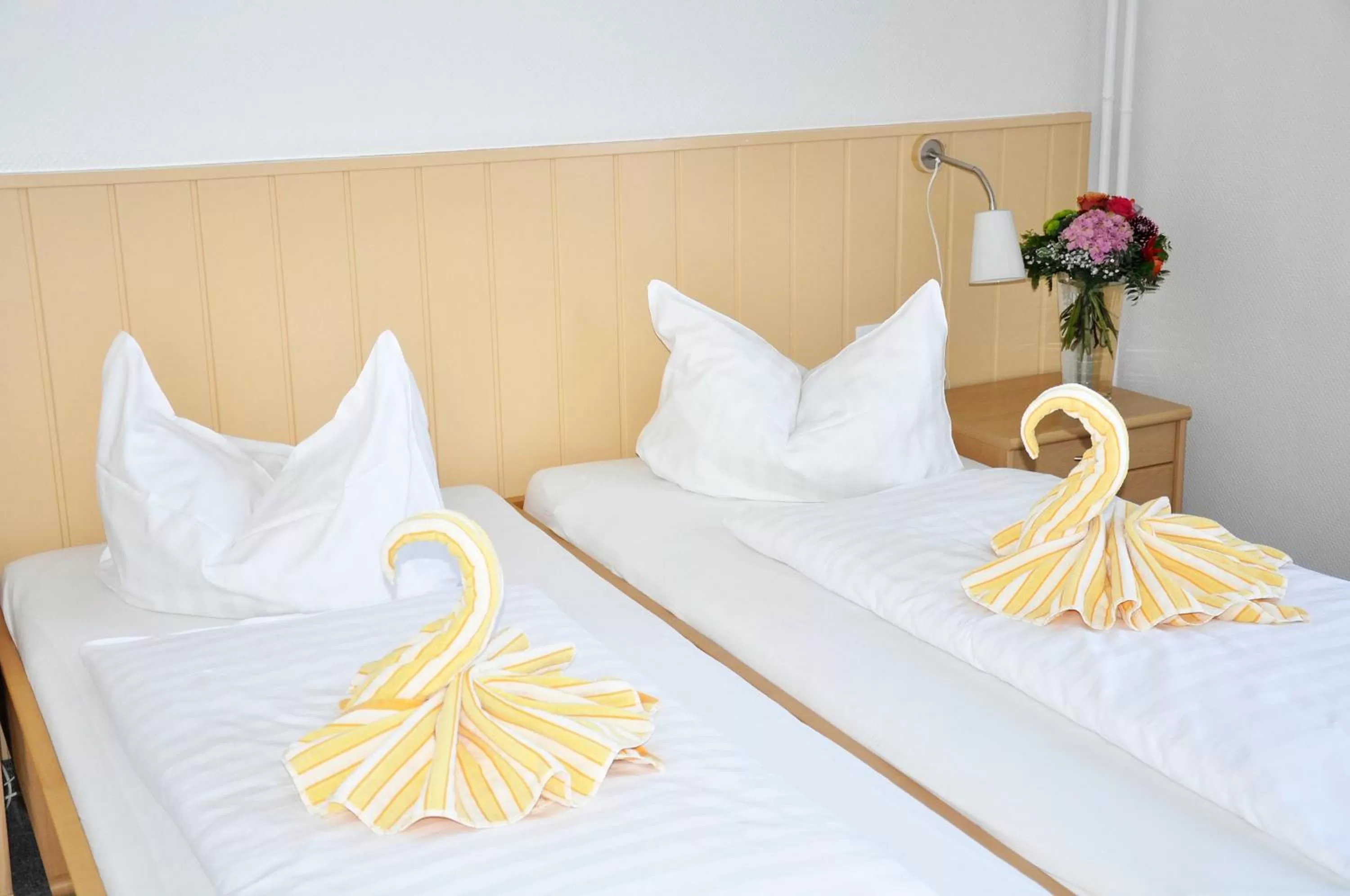 Bed in Hotel Atlantik