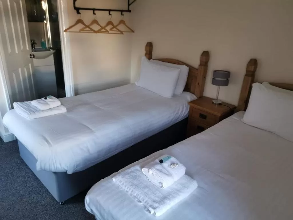 Bed in Mairs Bed and Breakfast.