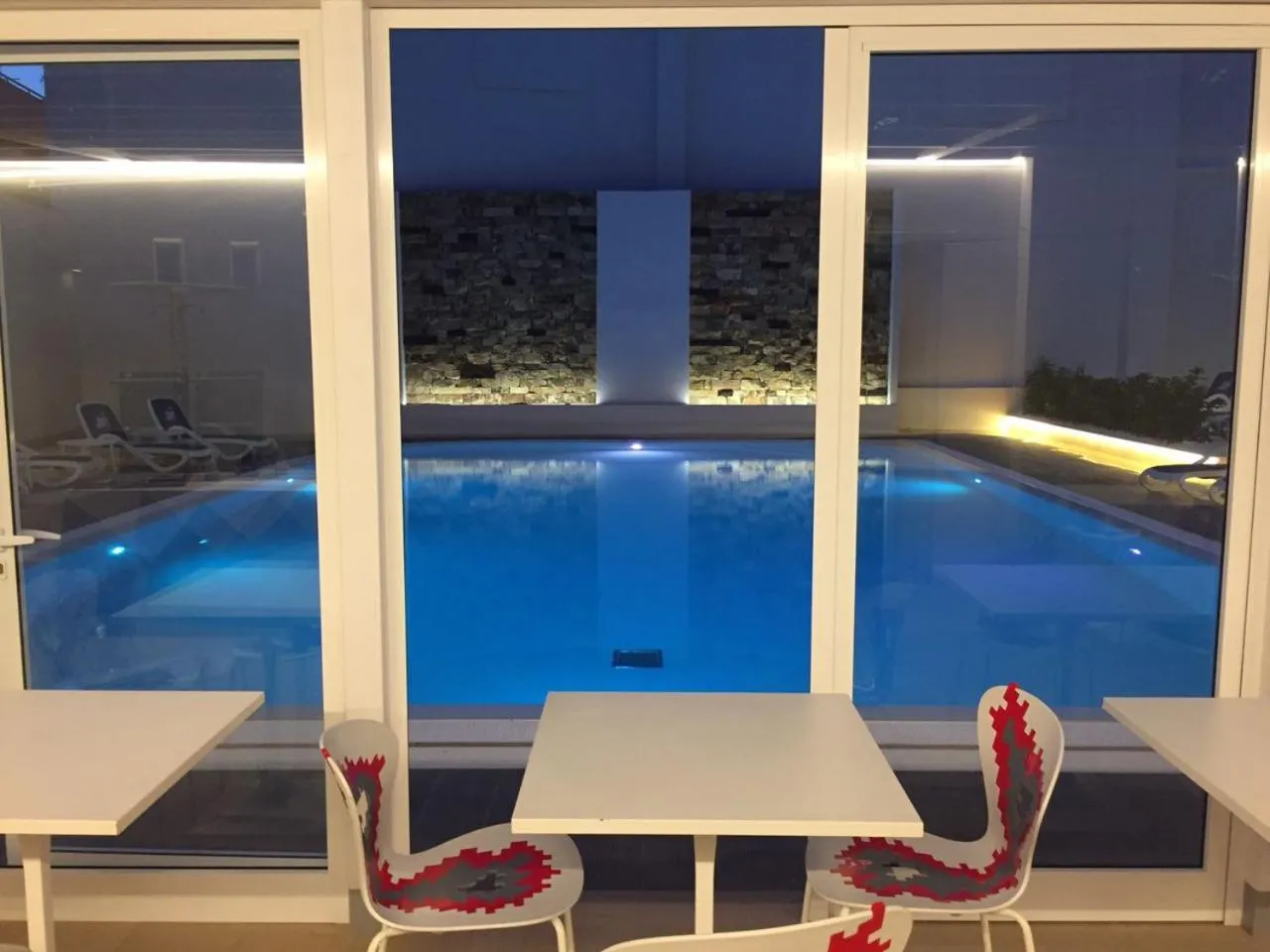 Pool view in Hotel Miramare