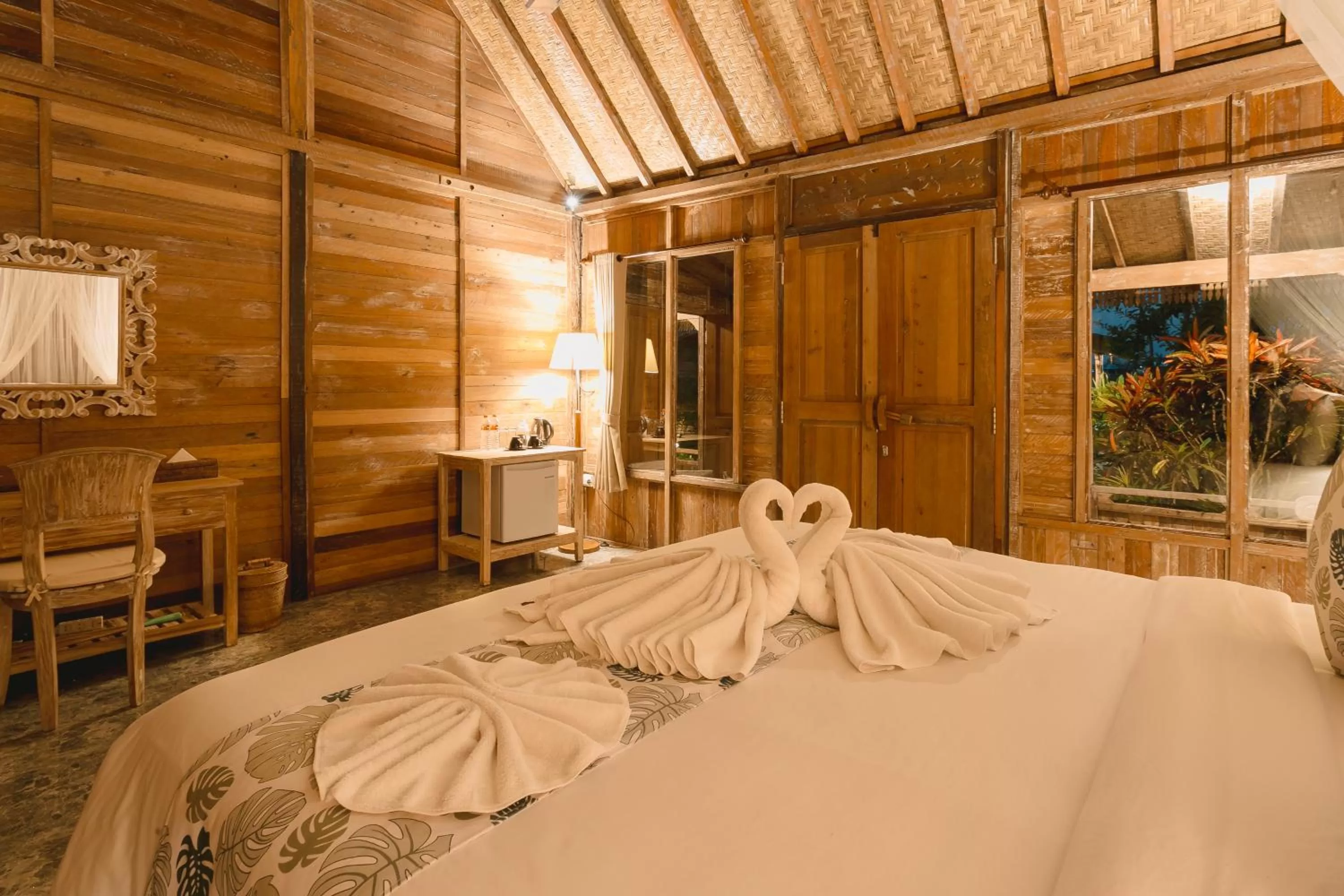 Bed in Nauna Villa Ubud