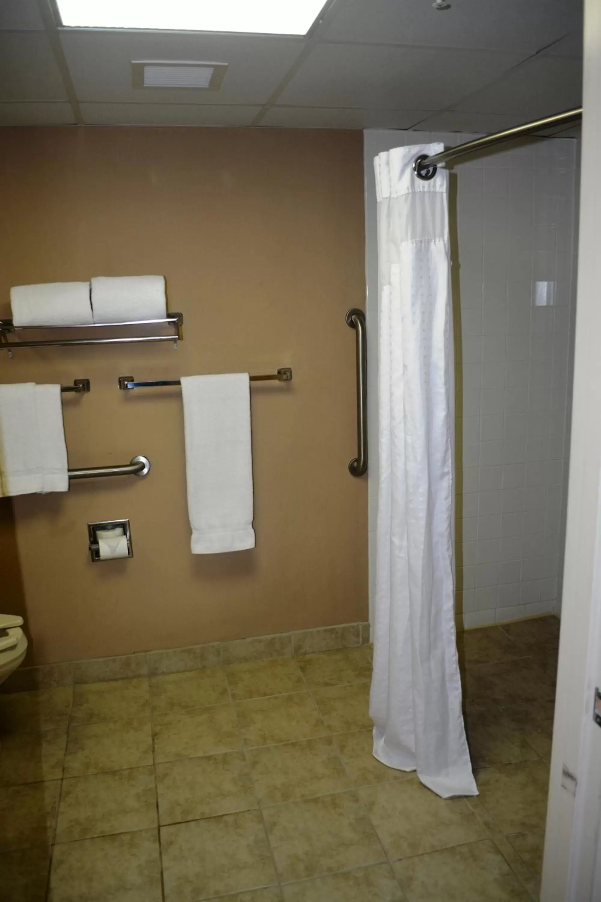 Queen Room with Roll-In Shower - Disability Access in SureStay Plus Hotel by Best Western Roanoke Rapids I-95 Queen Room with Roll-In Shower - Disability Access in SureStay Plus Hotel by Best Western Roanoke Rapids I-95