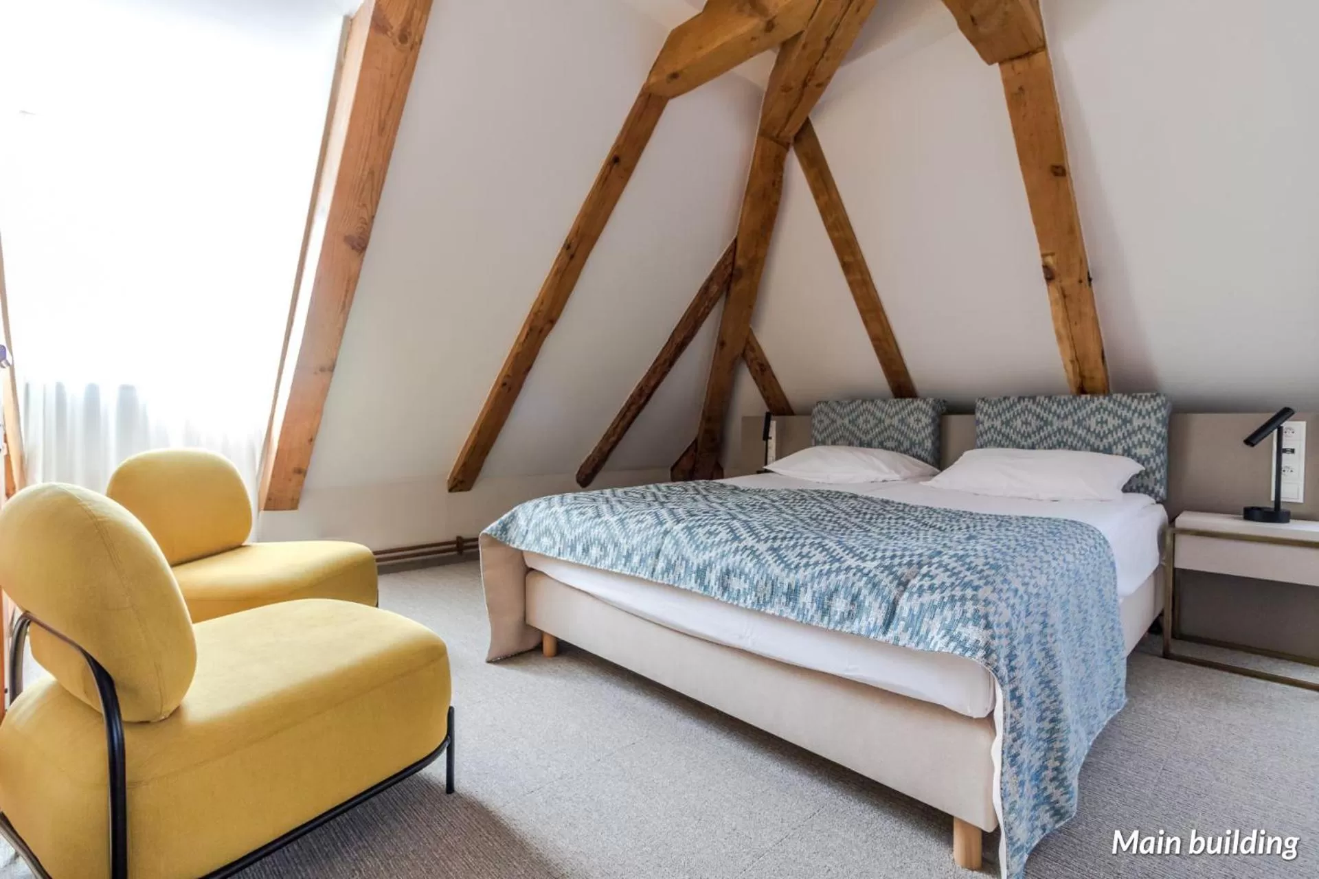 Bed in Hotel Spichrz