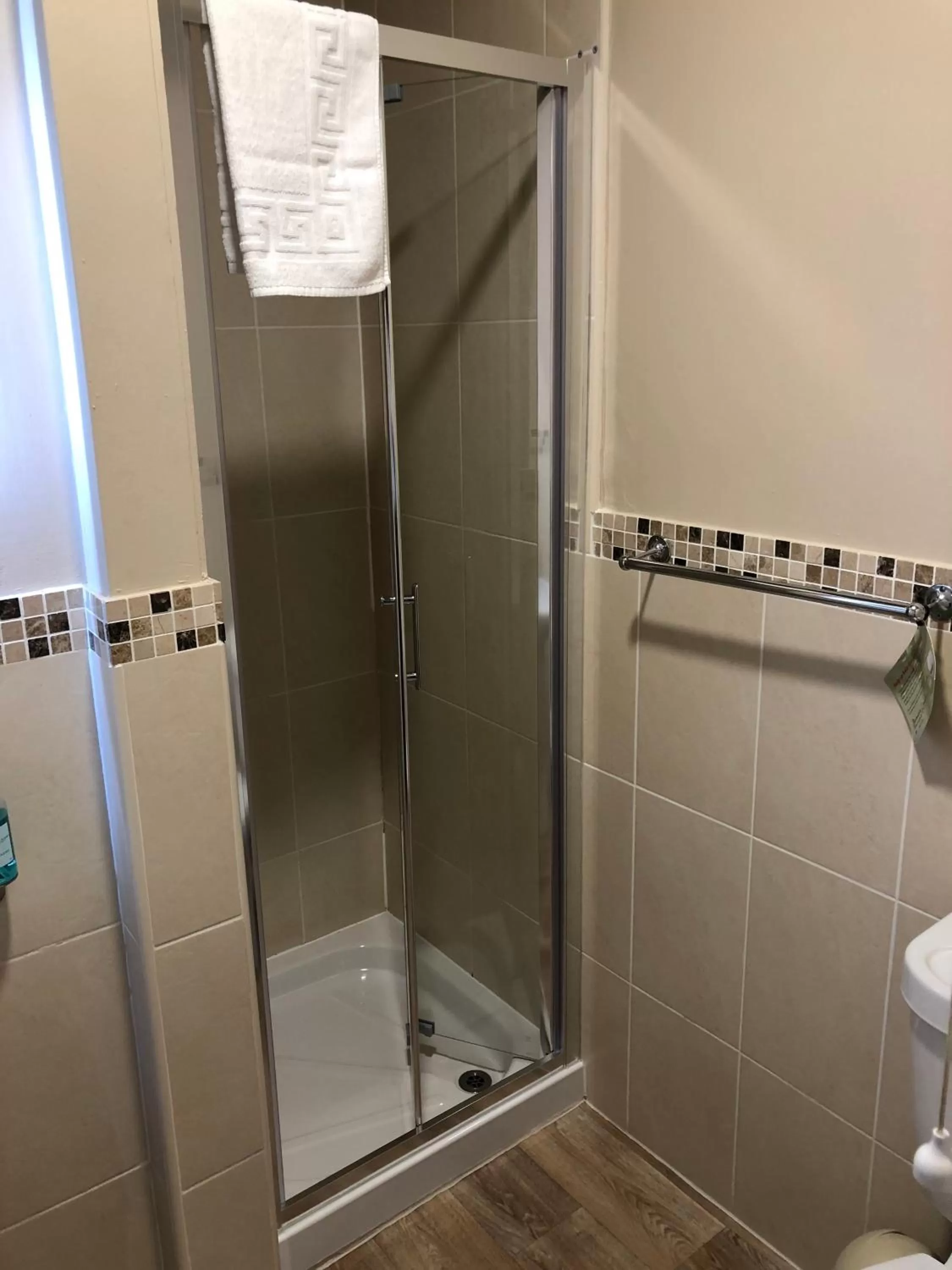 Shower in Belmore Court & Motel