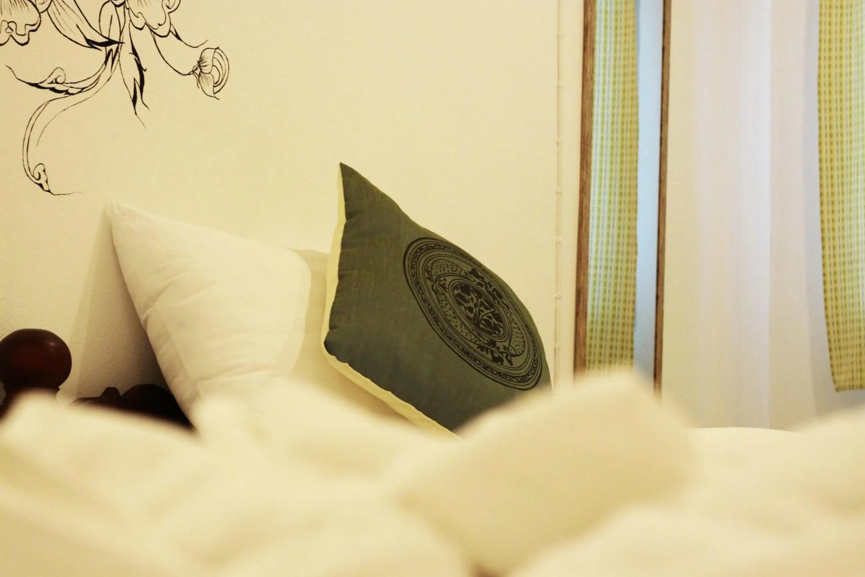 Decorative detail, Bed in OldTown Boutique House Sukhothai