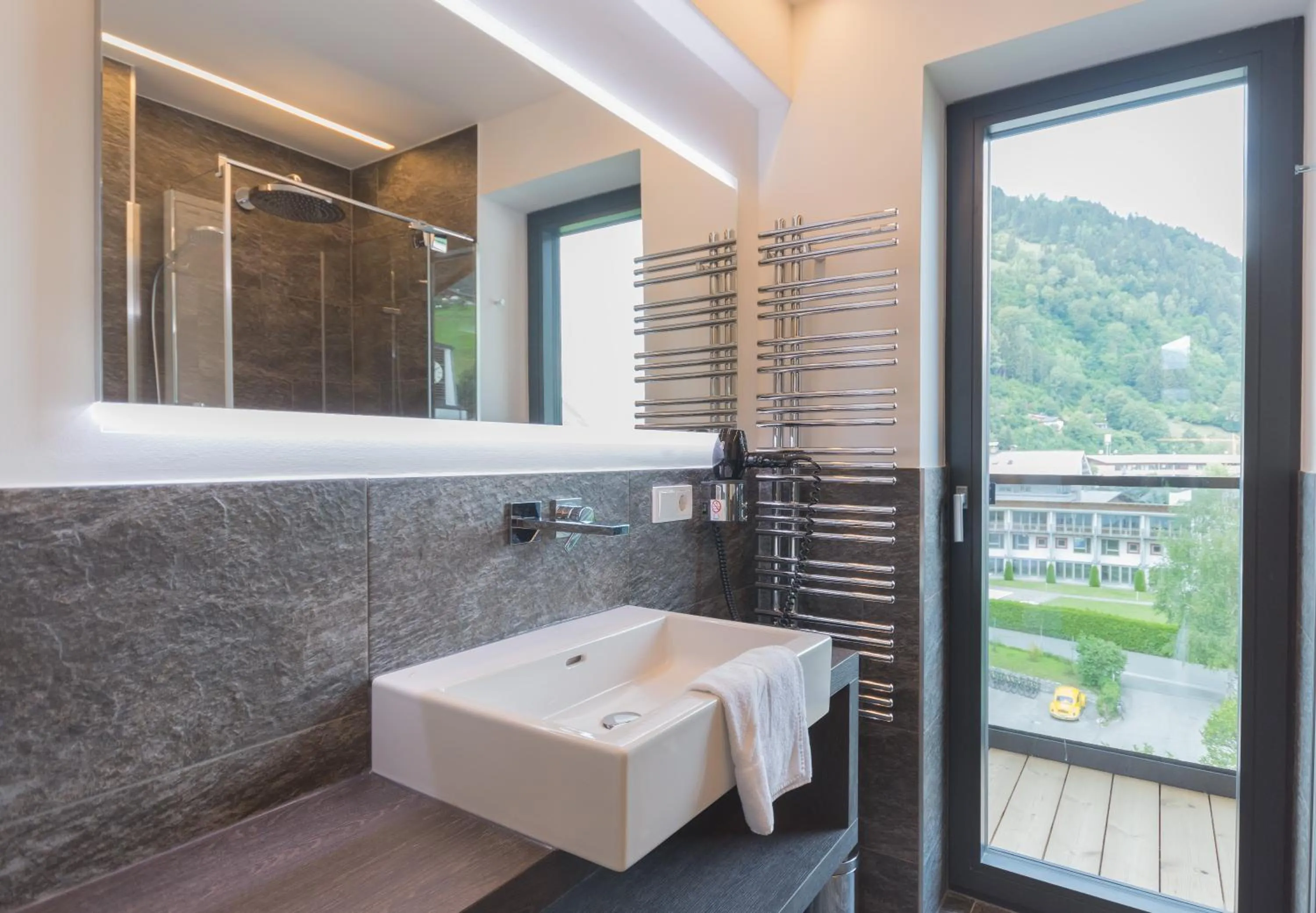 Shower, Bathroom in Schönblick Residence - Absolut Alpine Apartments