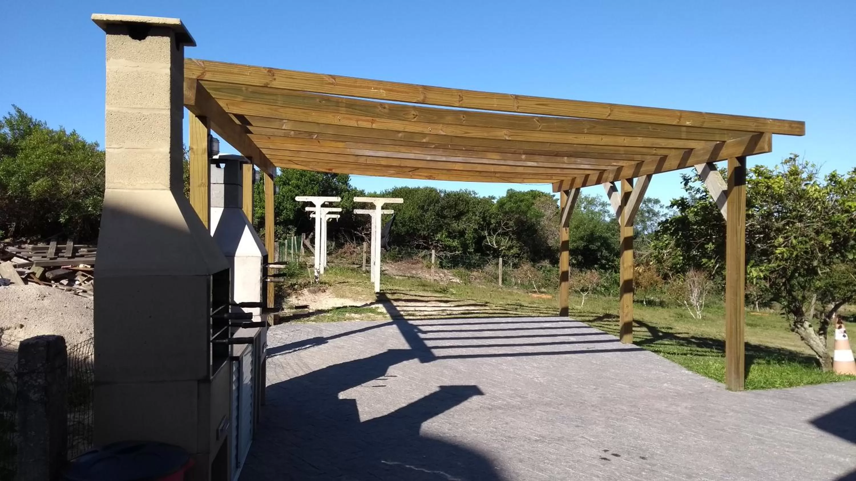BBQ facilities in Casa da Marilú