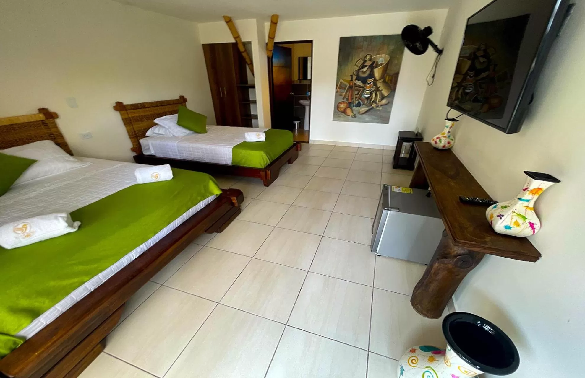 Bed in La Victoria Hotel Campestre