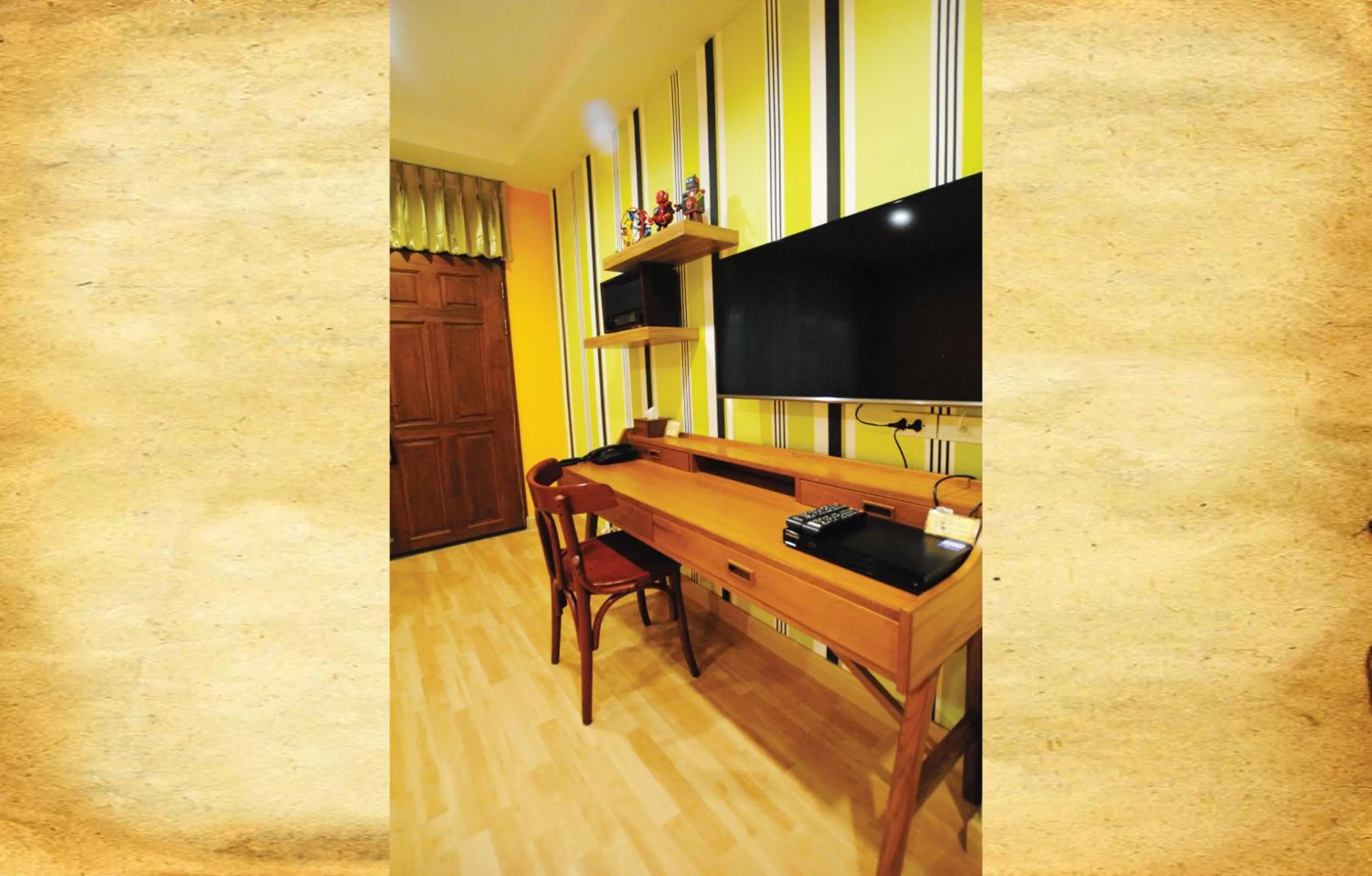 Decorative detail, TV/Entertainment Center in Focal Local Bed & Breakfast