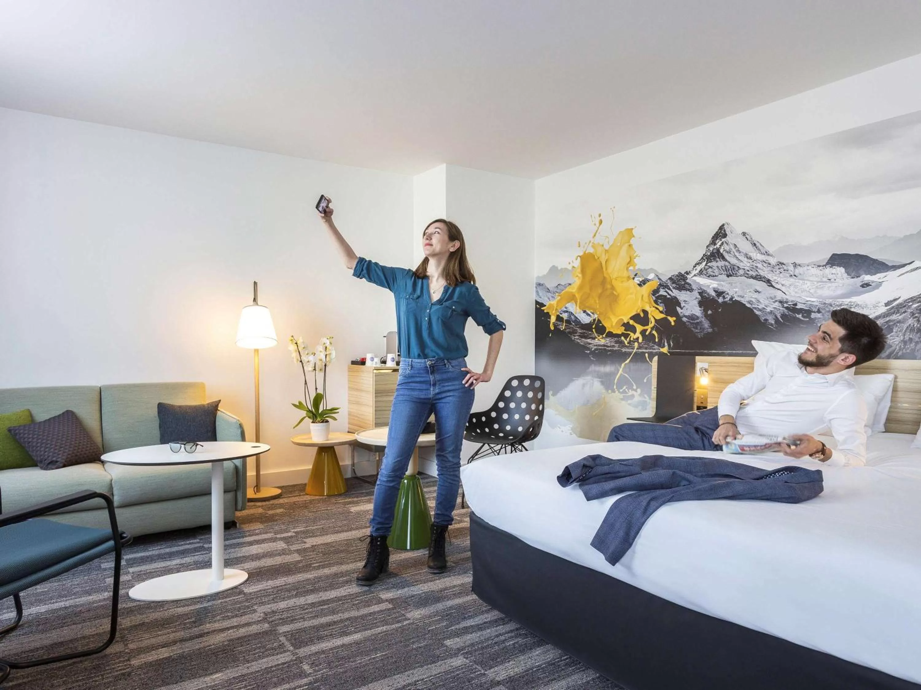 Photo of the whole room, Bed in Novotel Annecy Centre