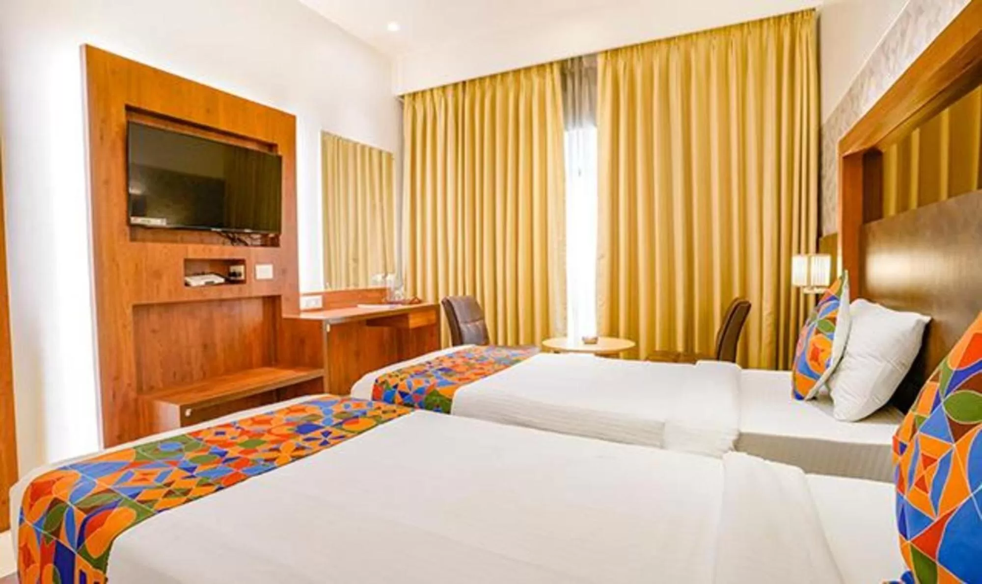 Bed in SriKrishna Paradise Hotel Thane Navi Mumbai