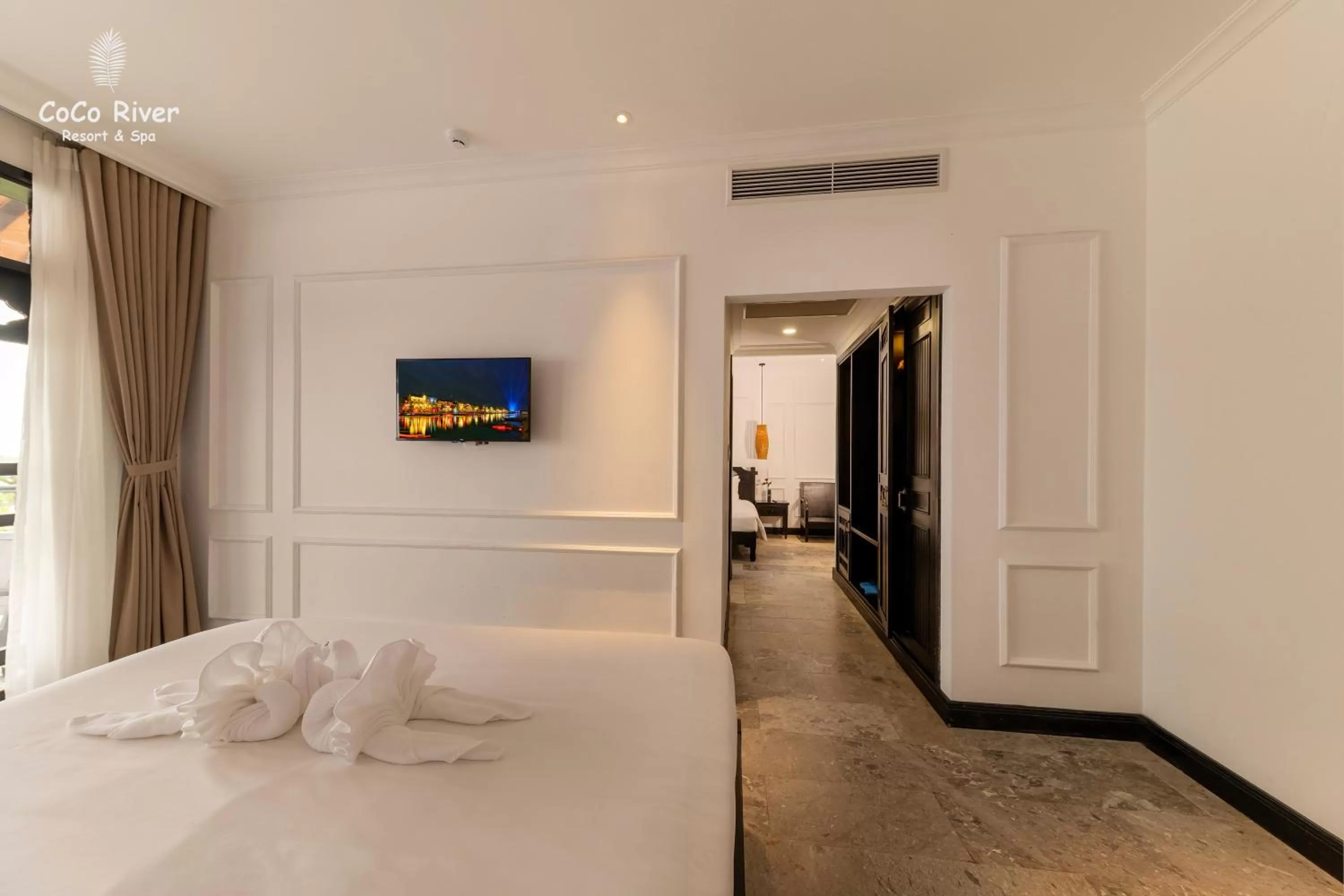 Photo of the whole room, Bed in Hoi An Coco River Resort & Spa