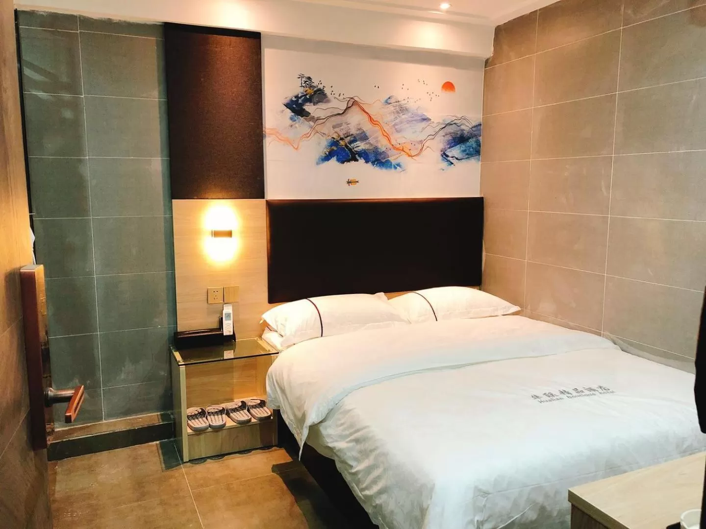 Bed in Shenzhen Hualian Boutique Hotel