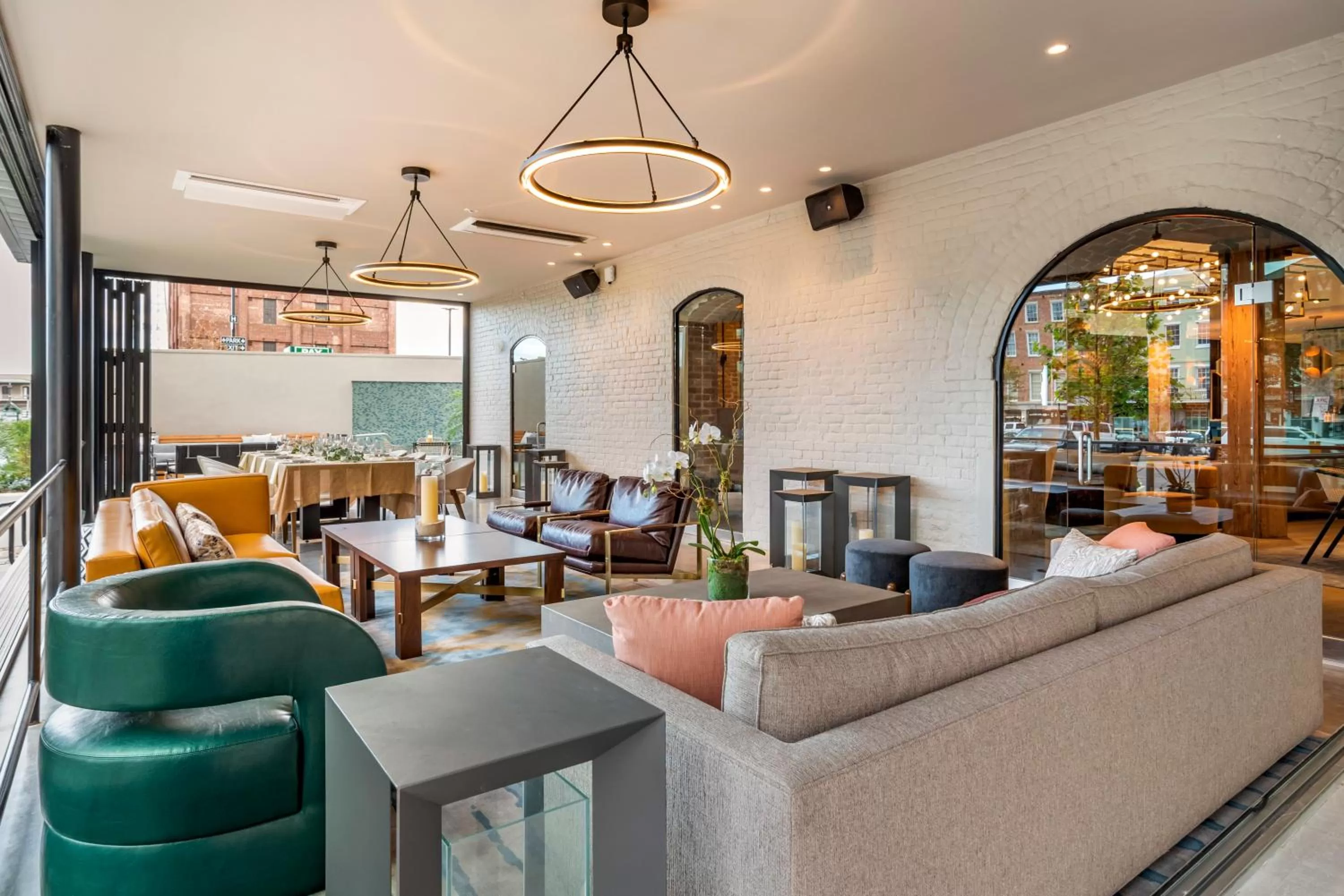 Seating area in ONE11 Hotel