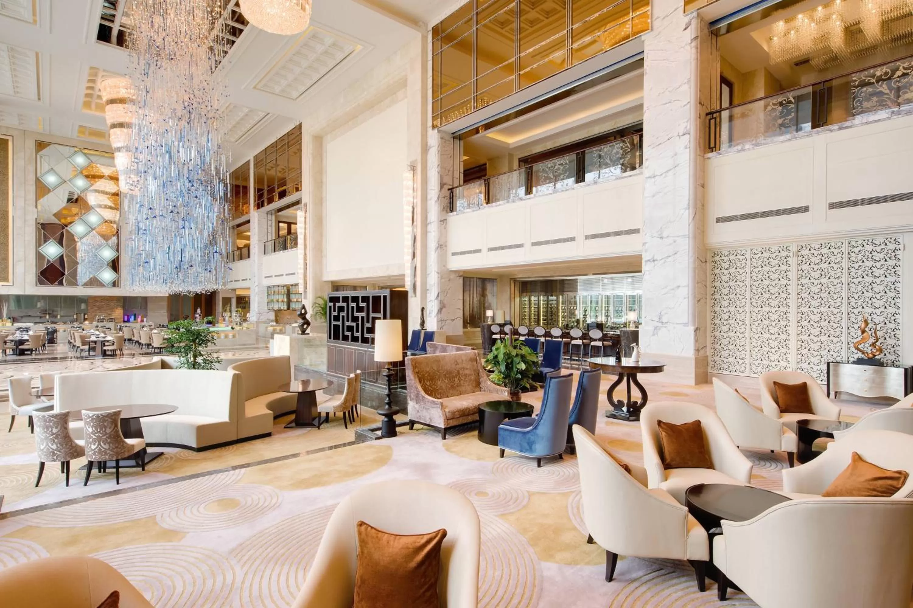 Lobby or reception in Sheraton Qingdao Jiaozhou Hotel