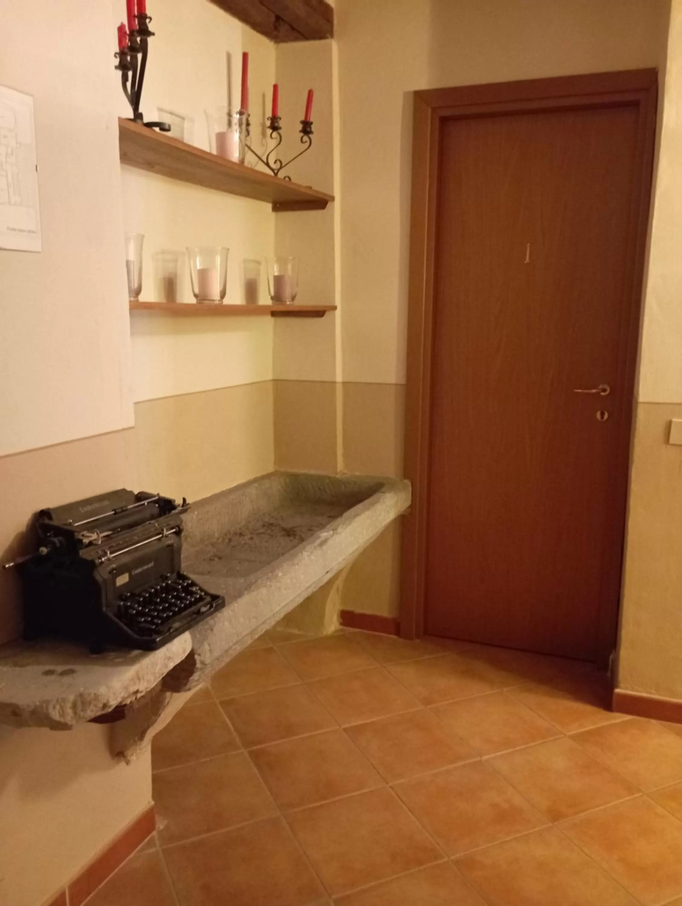 Kitchen/Kitchenette in Bed and breakfast Zimmer il Castello