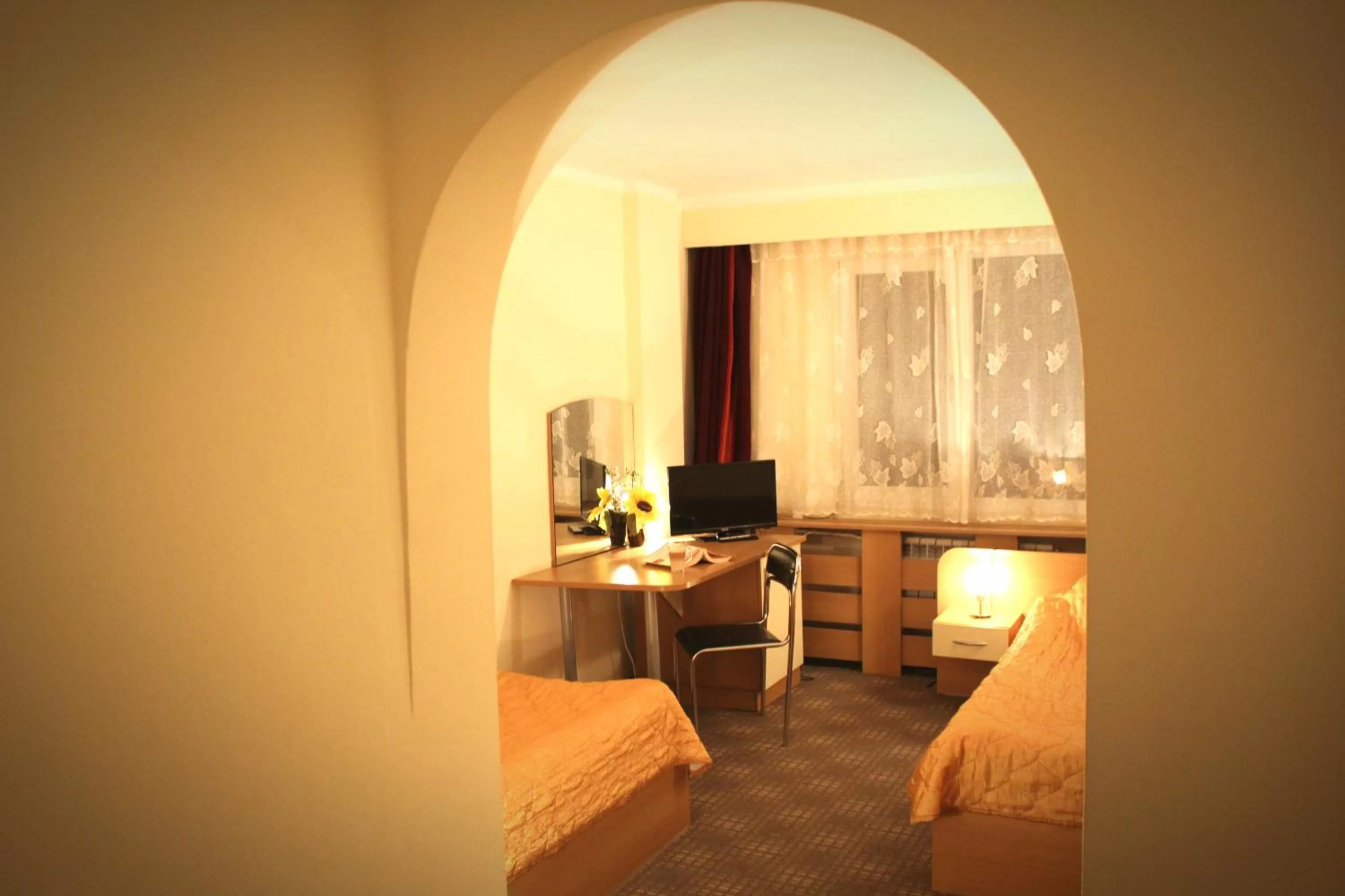 Bed in Hotel of Bulgarian Academy of Sciences