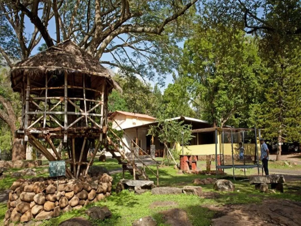 Garden in Jungle Hut Resort